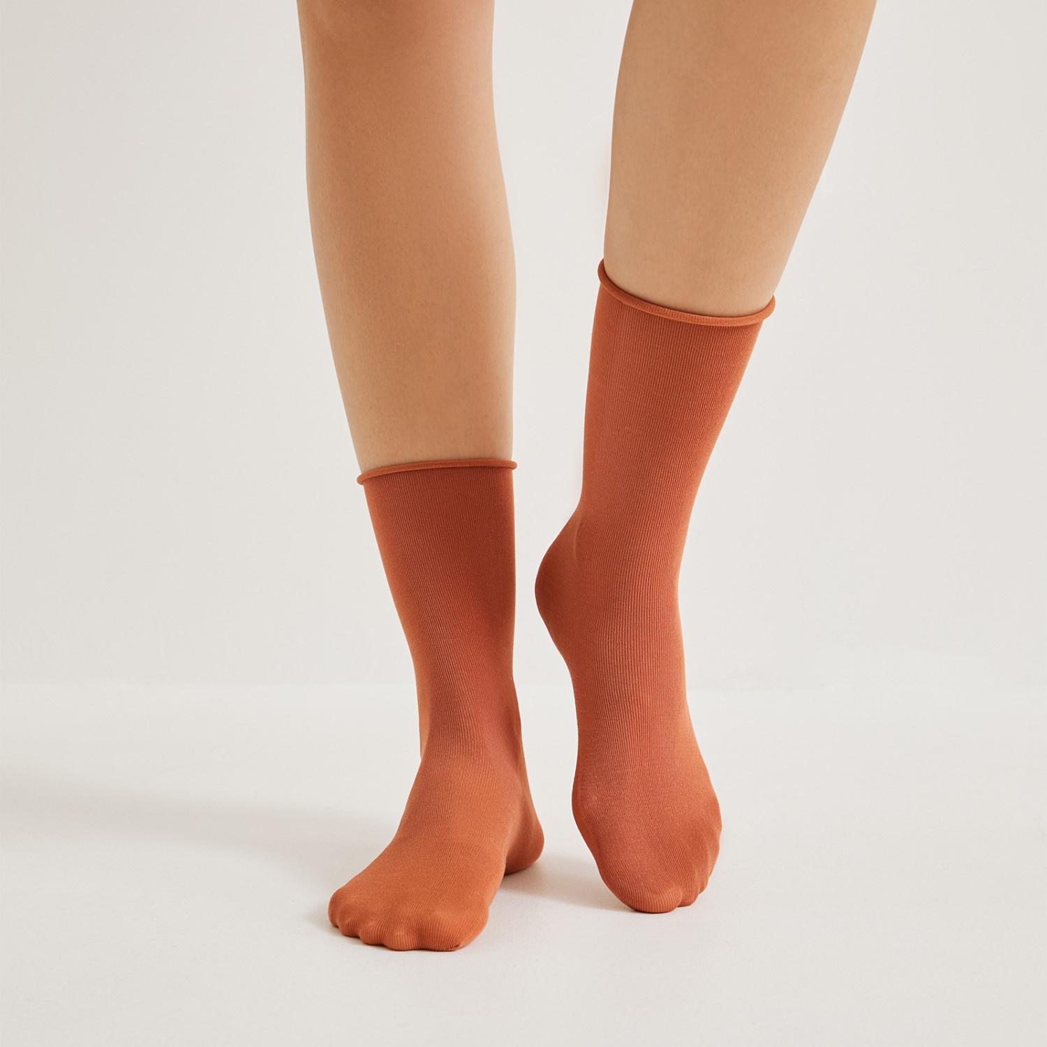 Носки Барио, оранжевые/зеленые - фото № 2