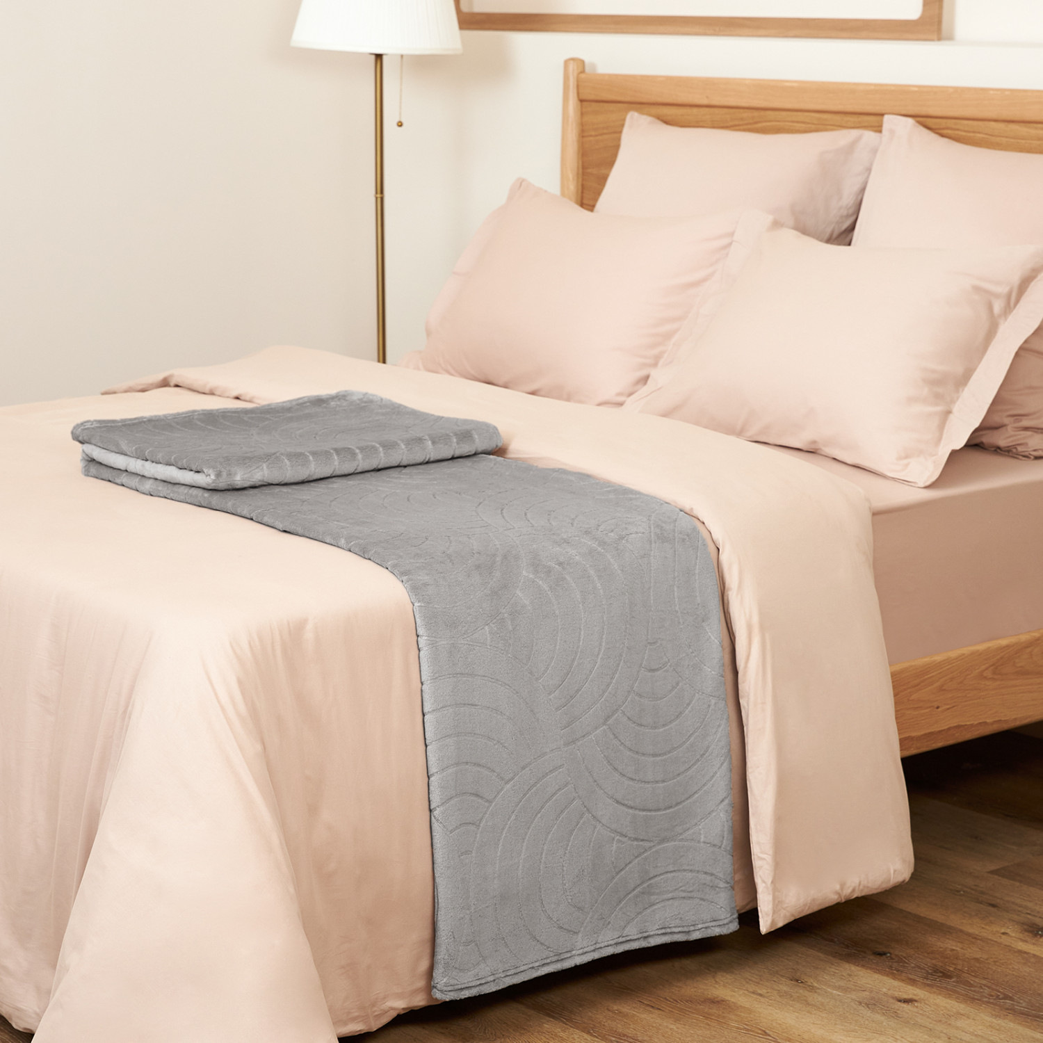 Плед Fascino, серый - фото № 2