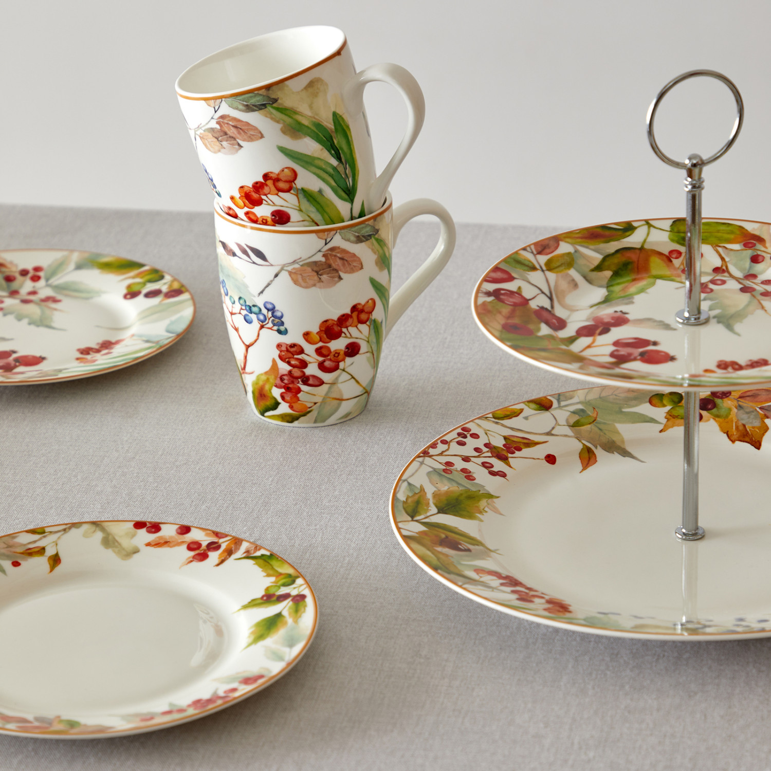 Тарелка Шиповник/Rose hip II - фото № 8