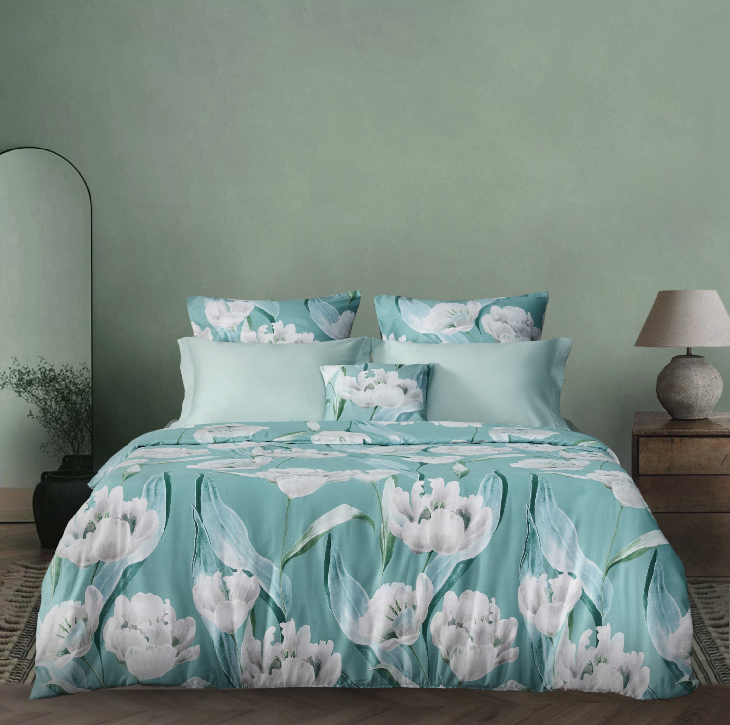 Постельное белье Primi tulipani, 4 наволочки - фото № 2