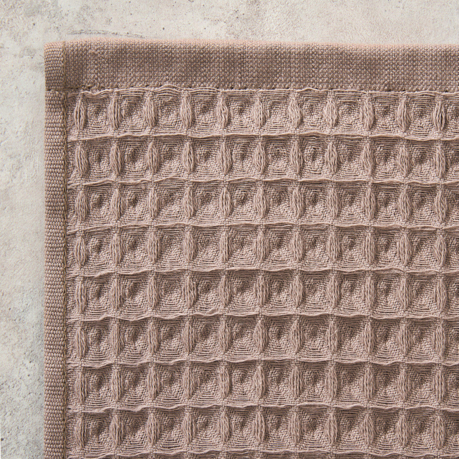 Полотенце вафельное Lorgo, коричневое - фото № 7