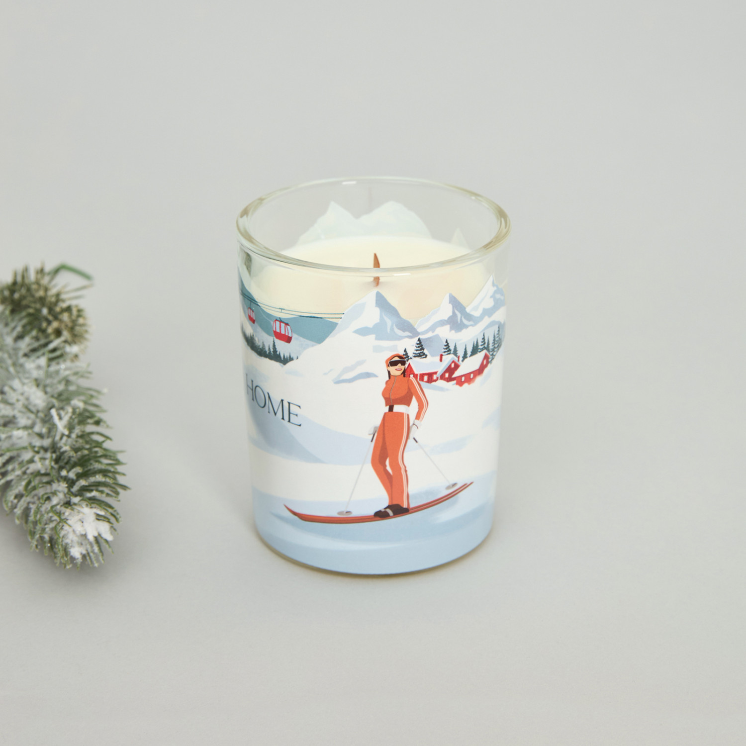 Свеча ароматическая Горнолыжные приключения/Ski adventures - фото № 4