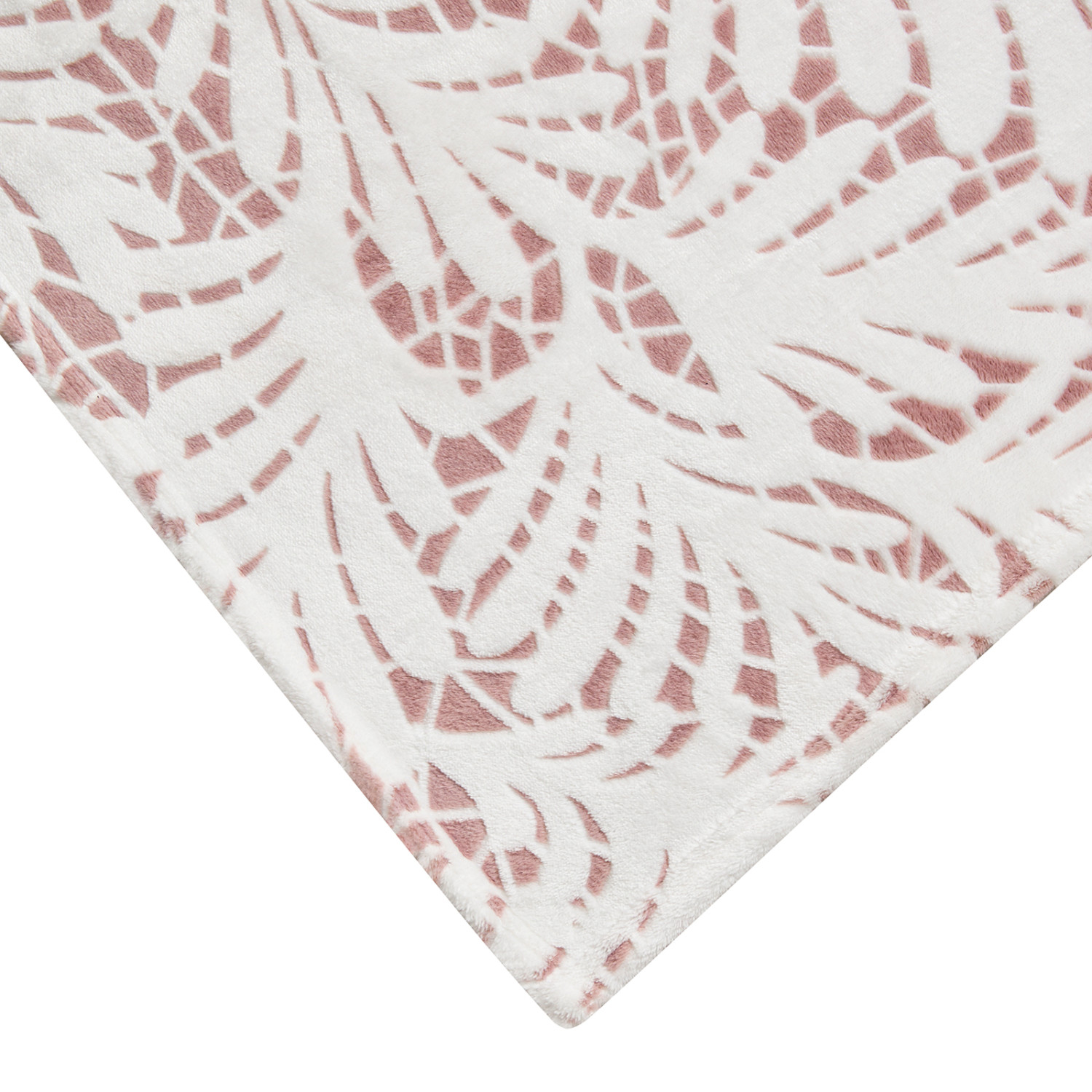 Плед Foliate, розовый - фото № 5