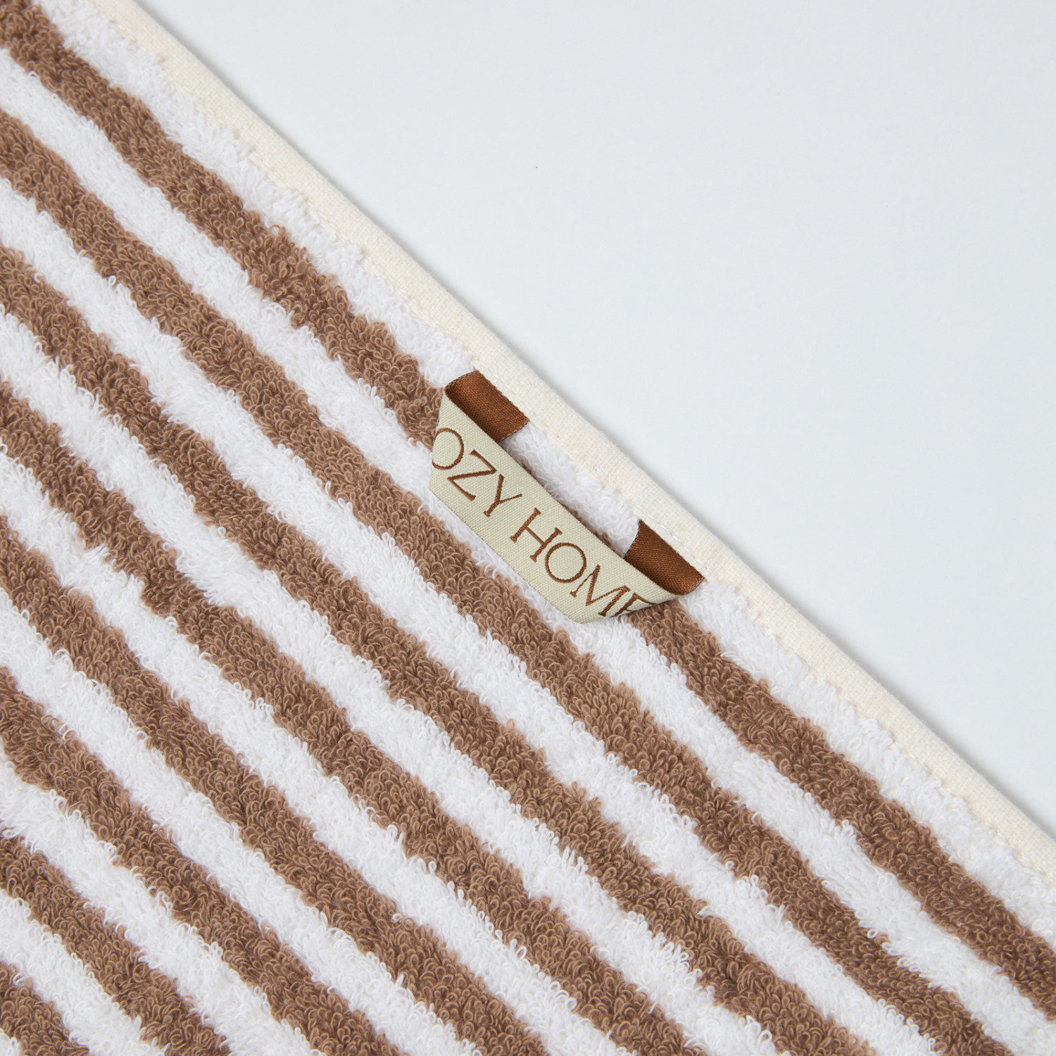 Комплект полотенец Узкая полоска/Striscia stretta, какао - фото № 5