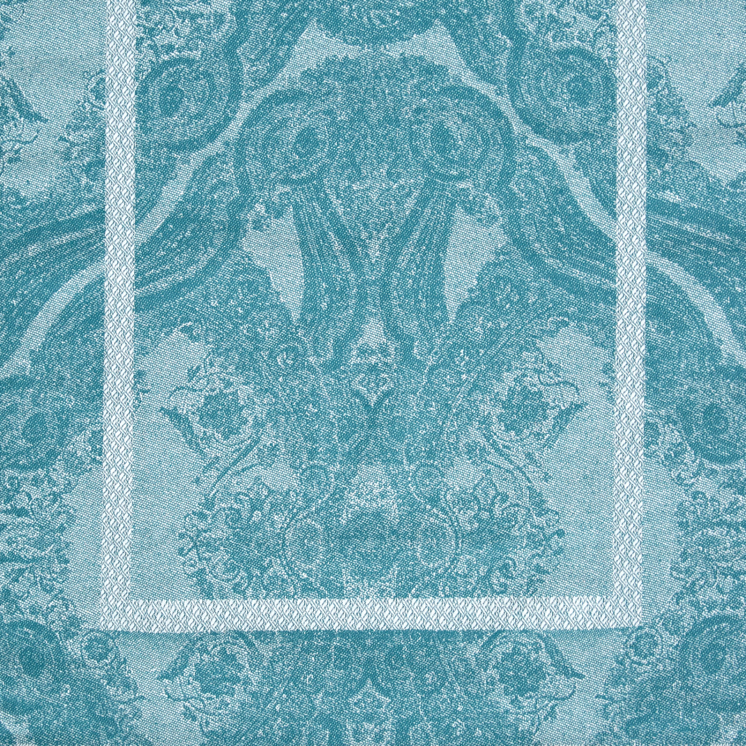 Скатерть-дорожка Olbia, бирюза - фото № 2