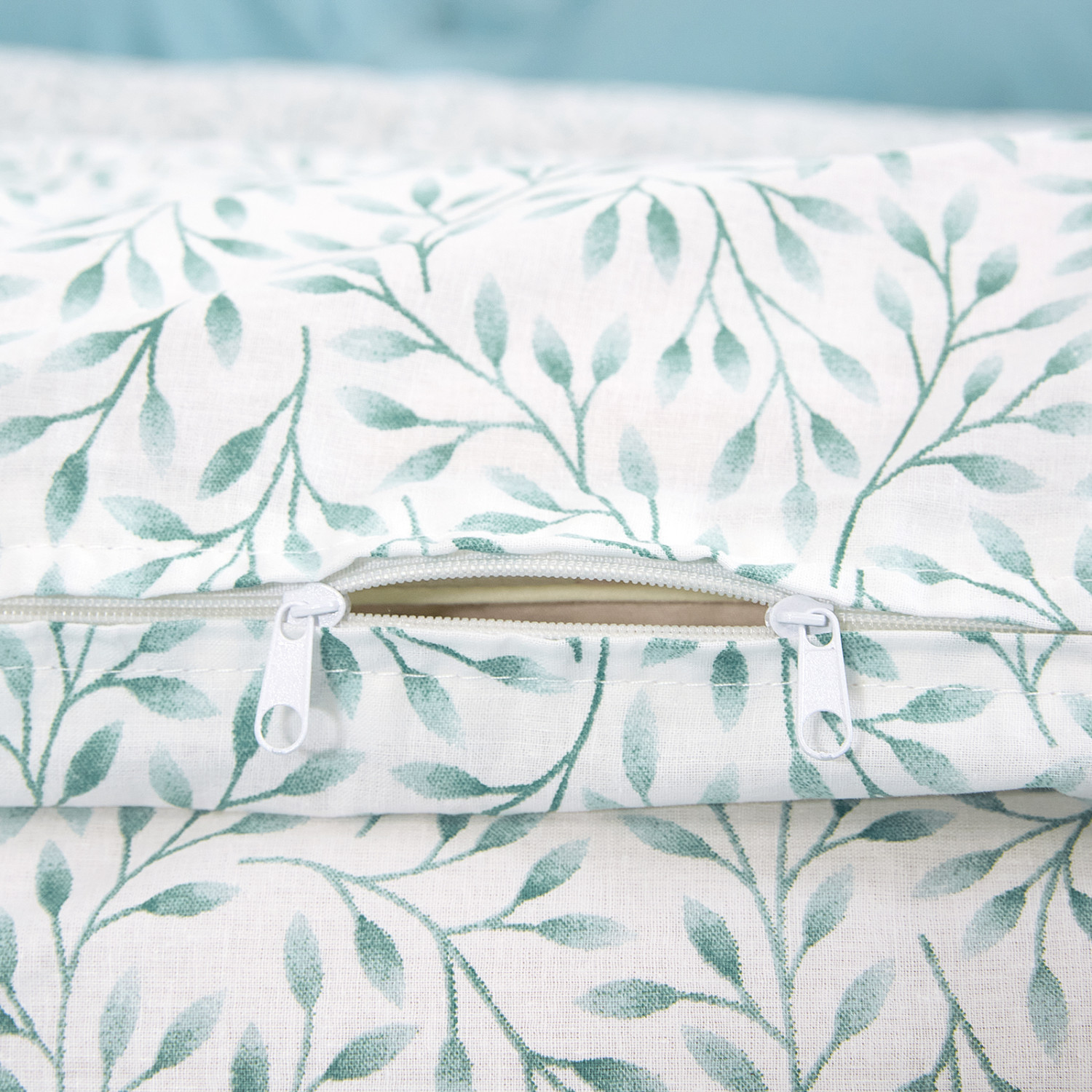 Пододеяльник Foglio, голубой - фото № 4