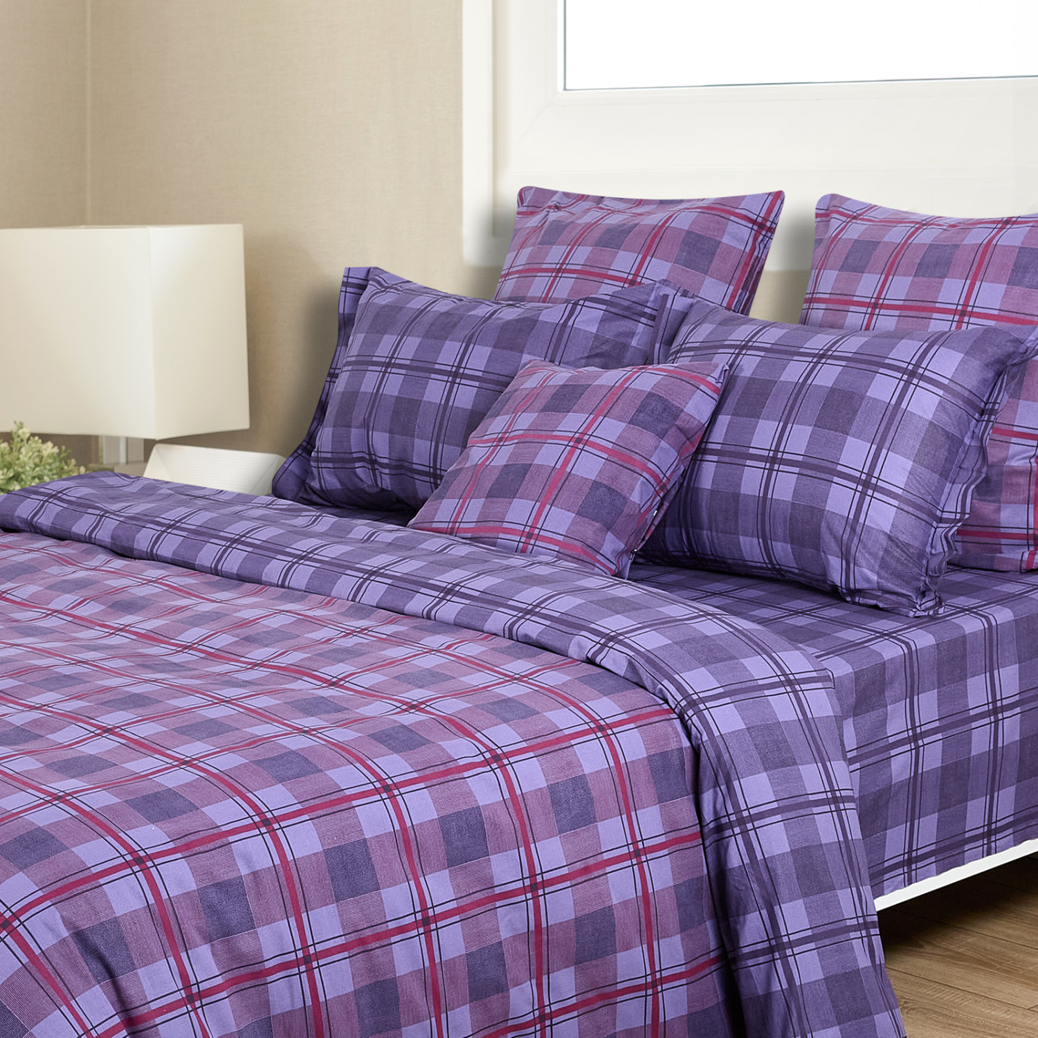 Постельное белье Gabbia, фиолетовое - фото № 5