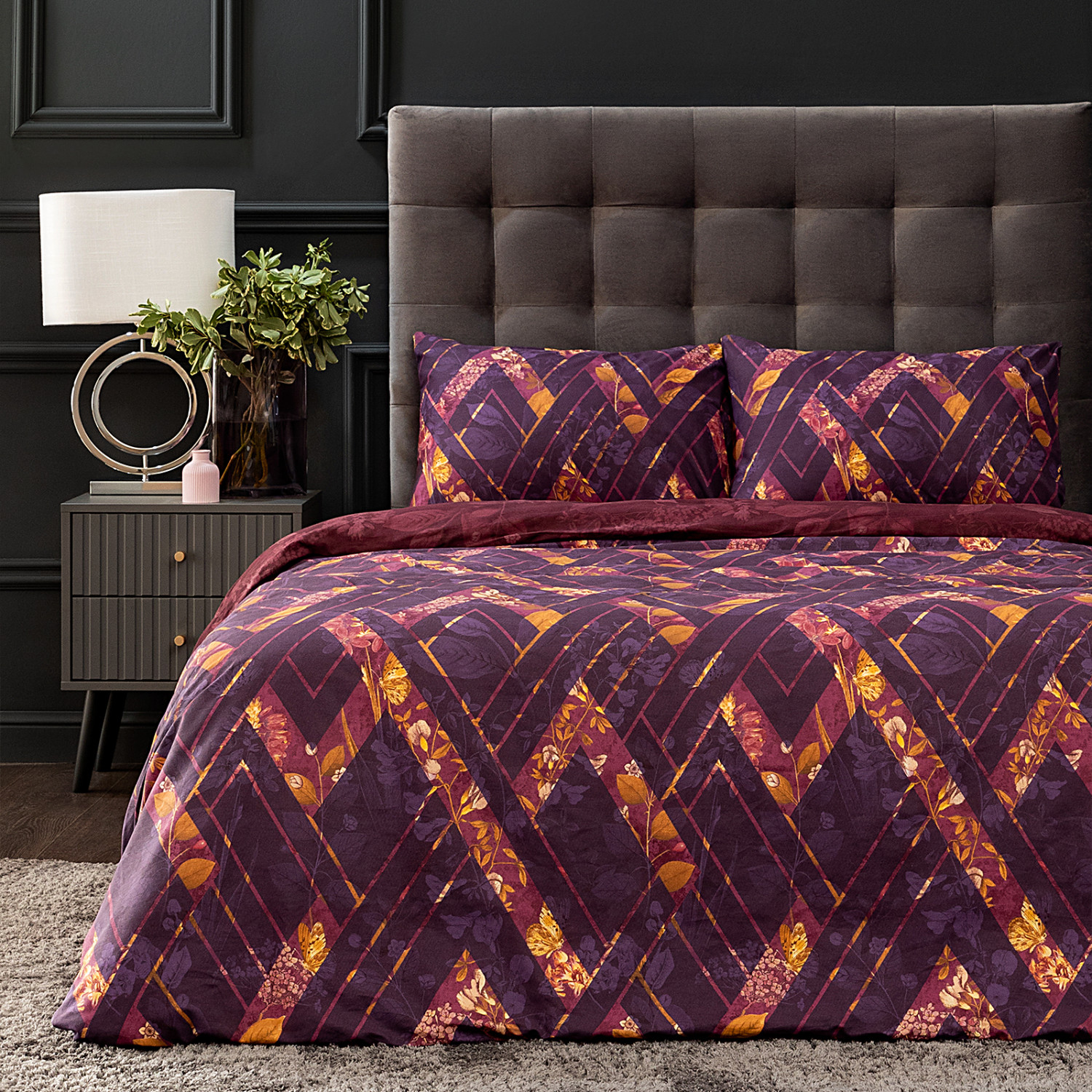 Постельное белье Melinda, фиолет - фото № 6