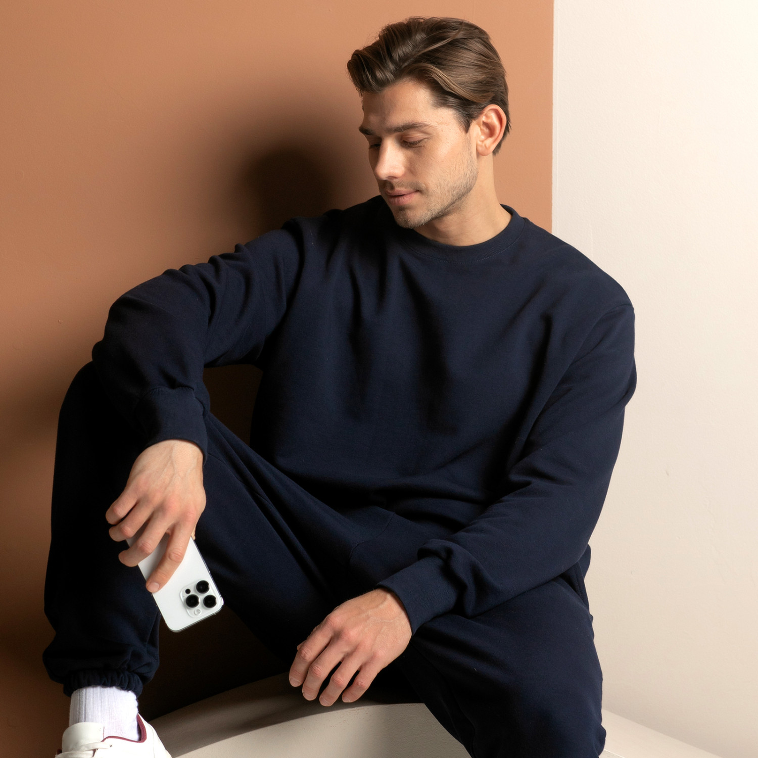 Свитшот Massimo men, синий - фото № 3