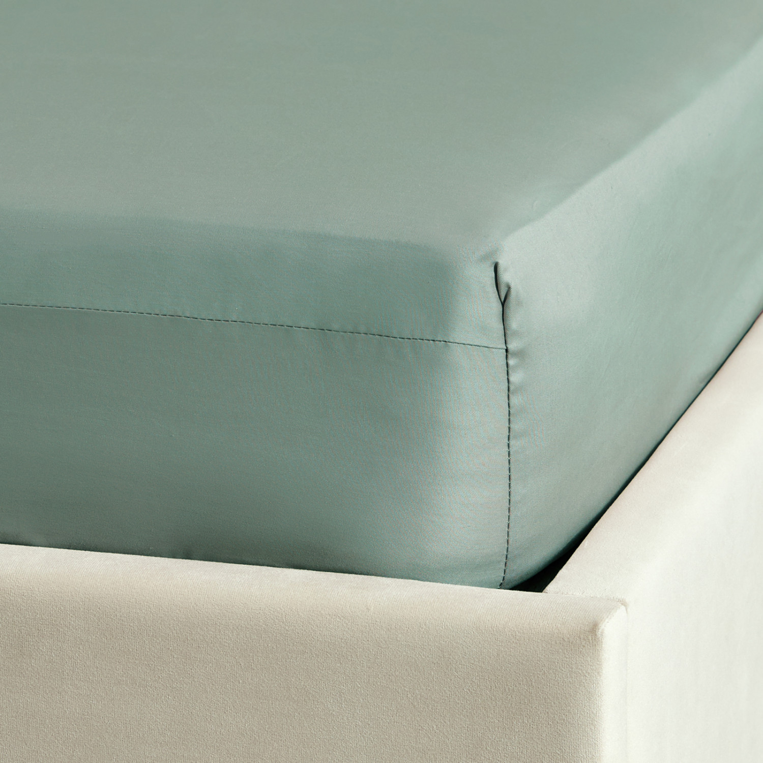 Простыня на резинке Масляно-синий