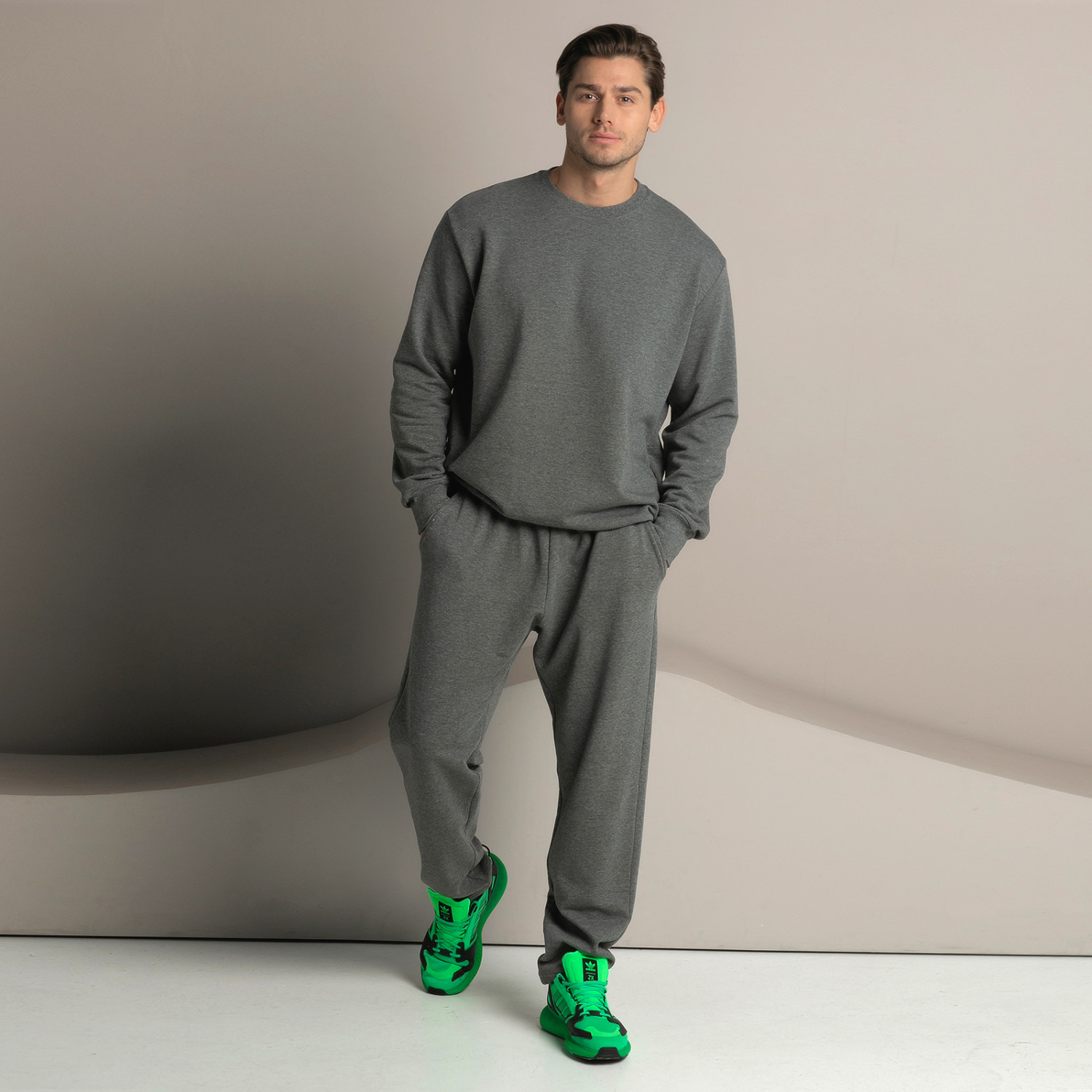 Брюки Massimo men, серые прямые - фото № 9