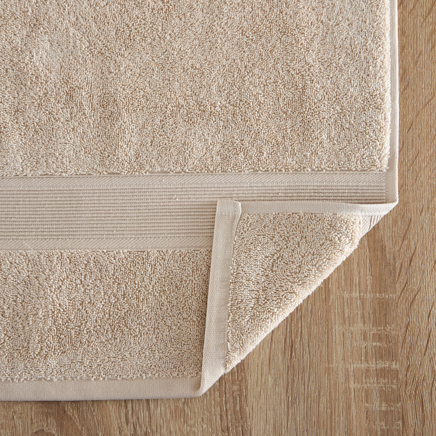 Полотенце махровое Classico, бежевое - фото № 3