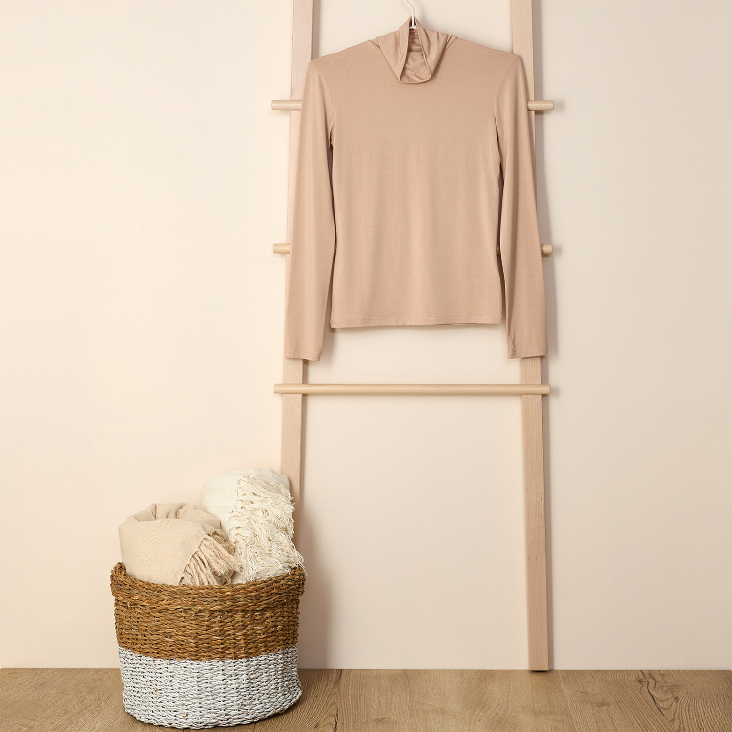 Водолазка Everyday, бежевая - фото № 5