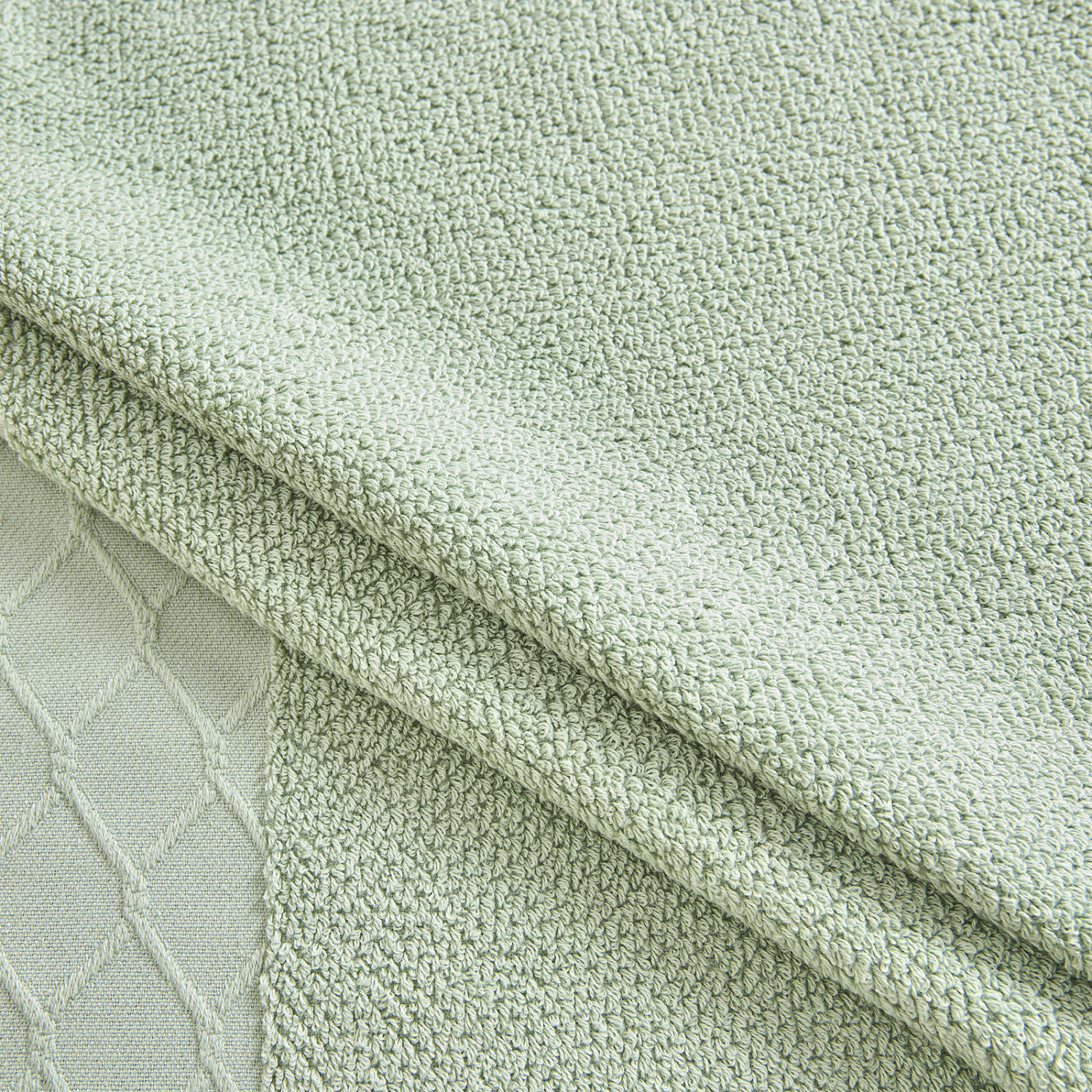 Полотенце махровое Savona, зеленое - фото № 7