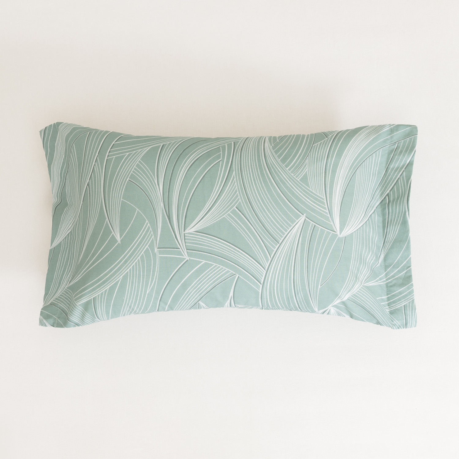 Комплект наволочек Dancing Leaves green с ушками - фото № 5