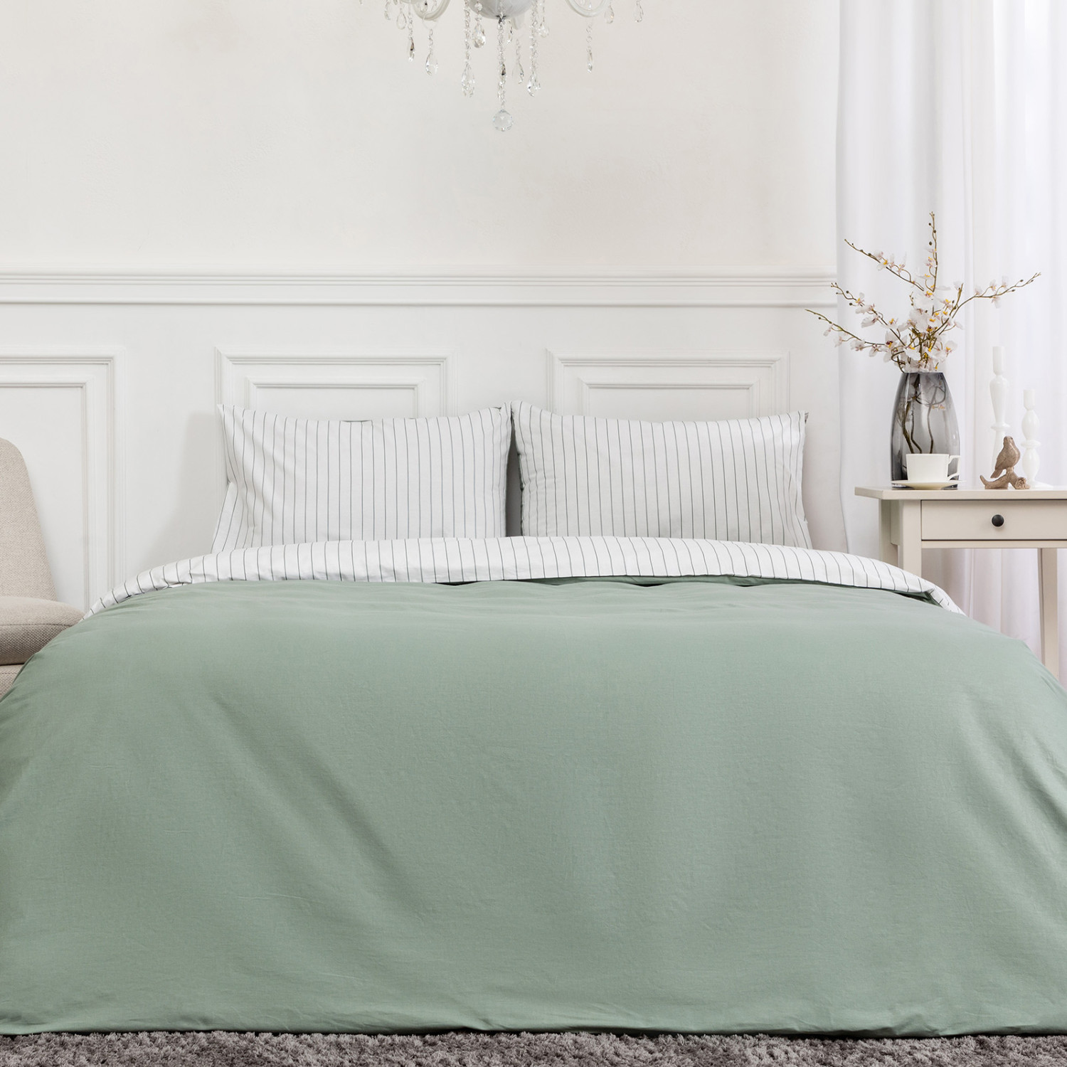 Постельное белье Jade stripe - фото № 6
