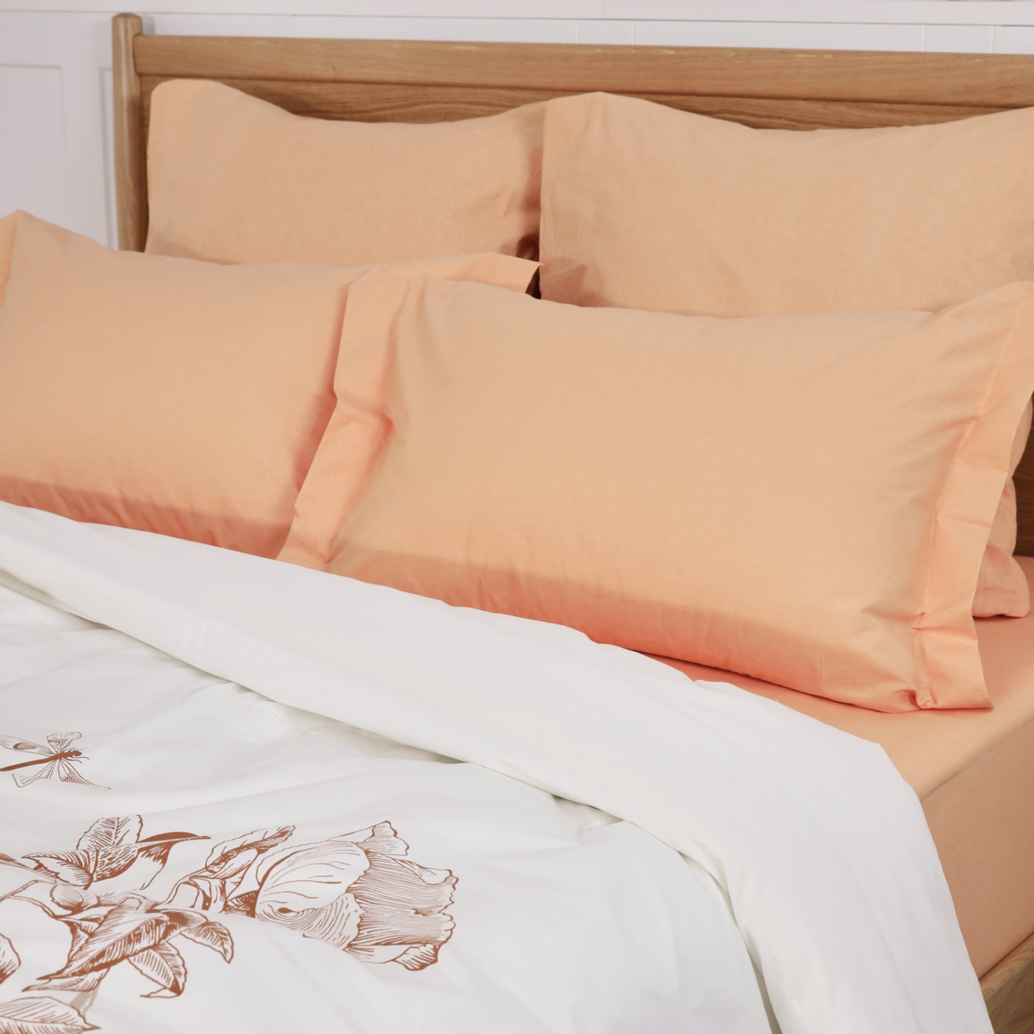 Постельное белье Alba, оранжевое - фото № 13