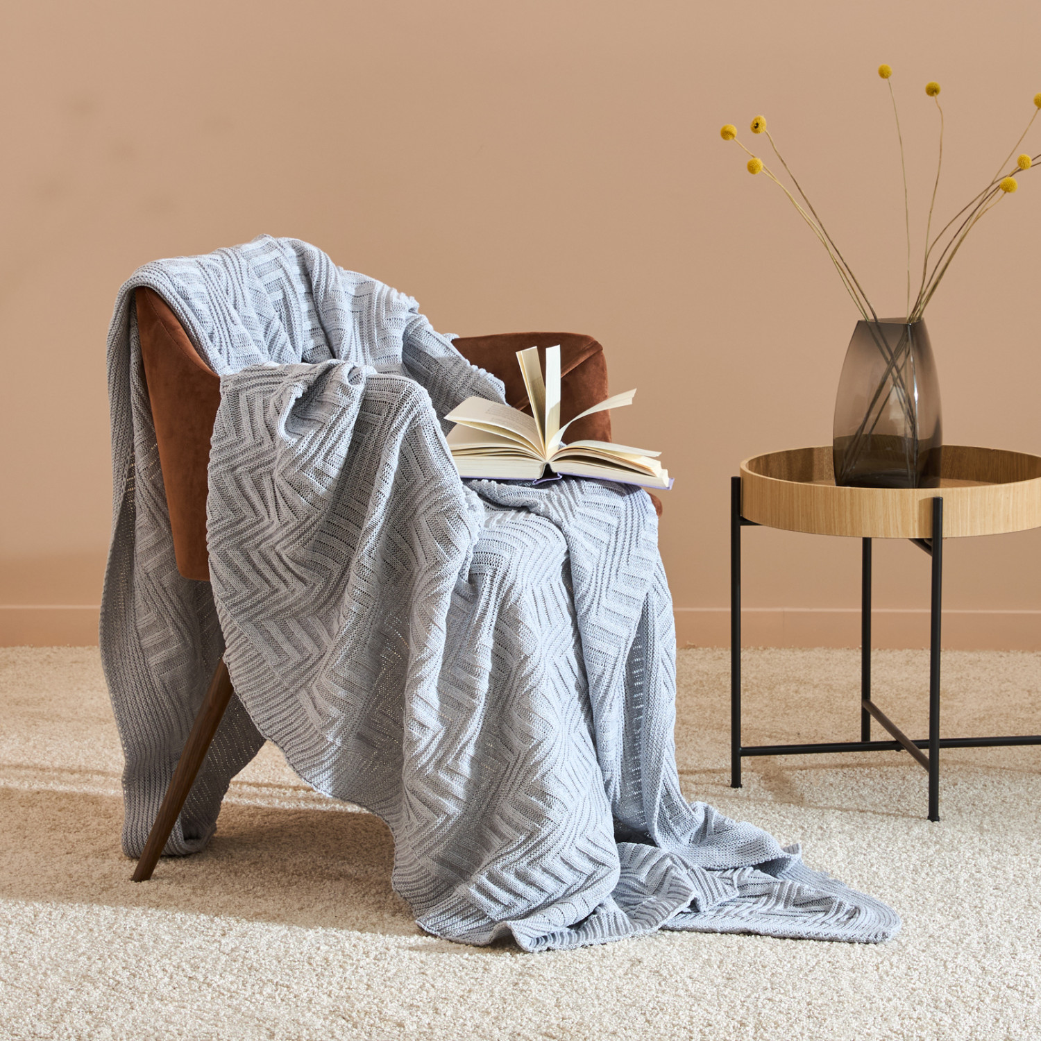 Плед Cascante, серый