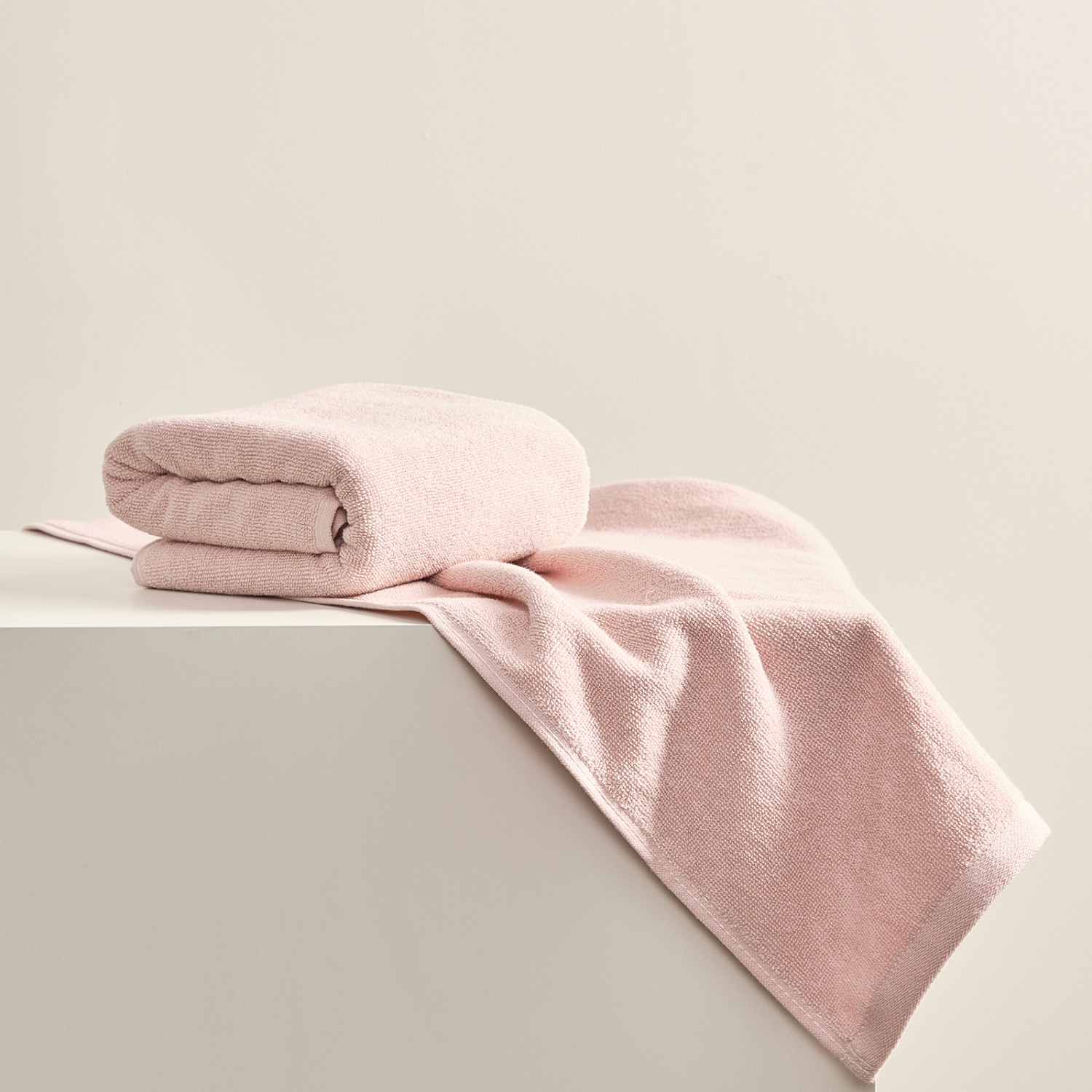 Комплект махровых полотенец Annette, розовый - фото № 2