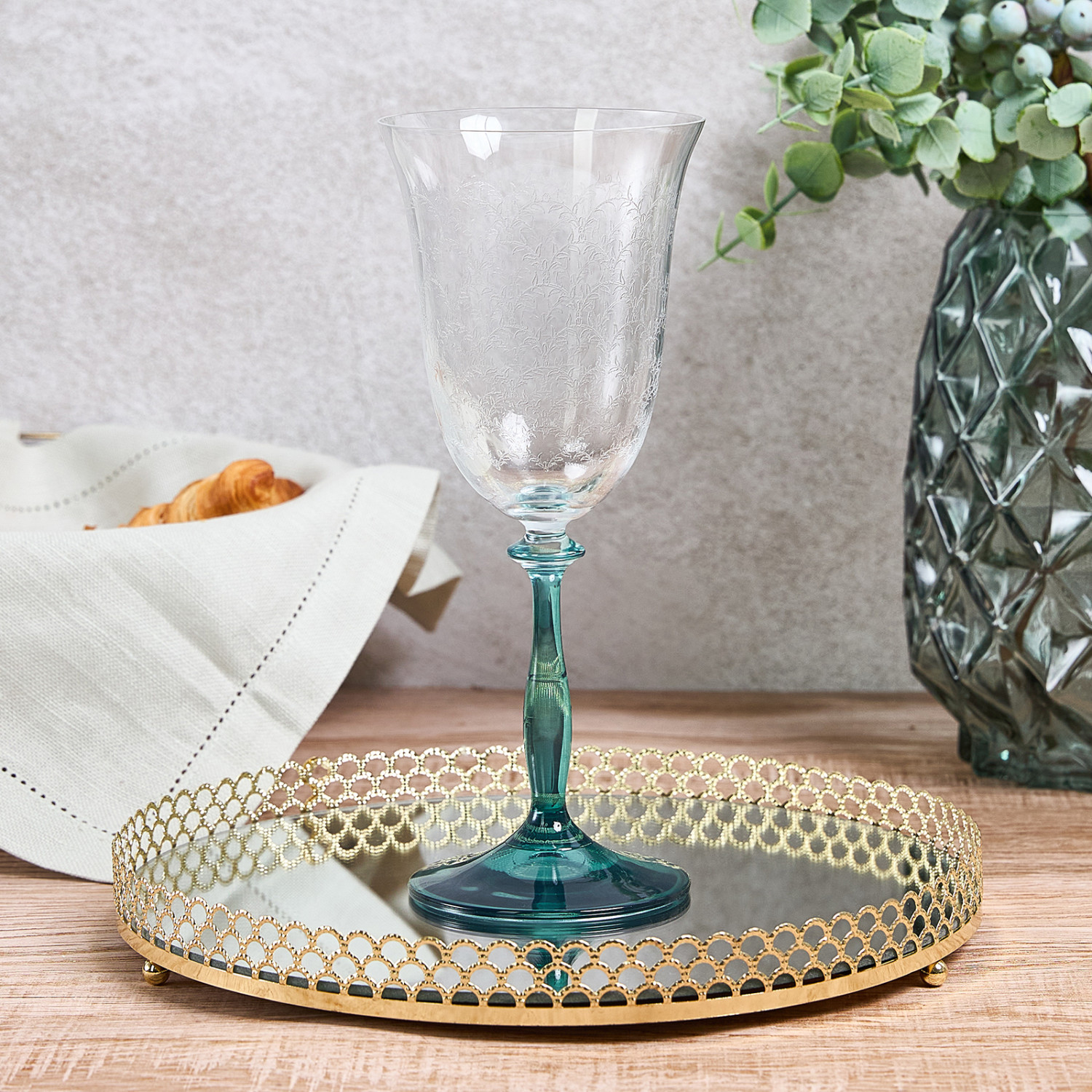 Бокал для вина Nature green - фото № 2