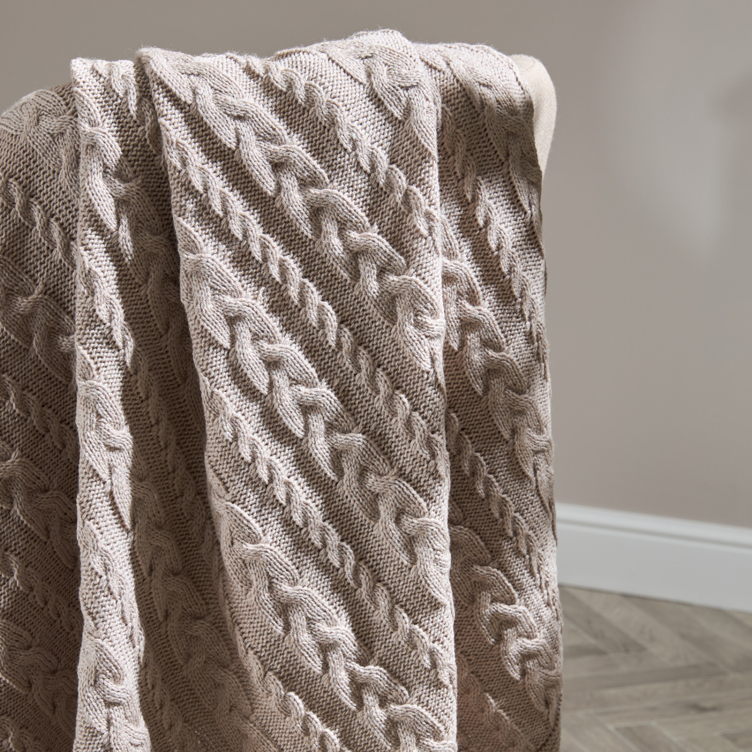 Плед Новаллас/Novallas, кофе - фото № 3