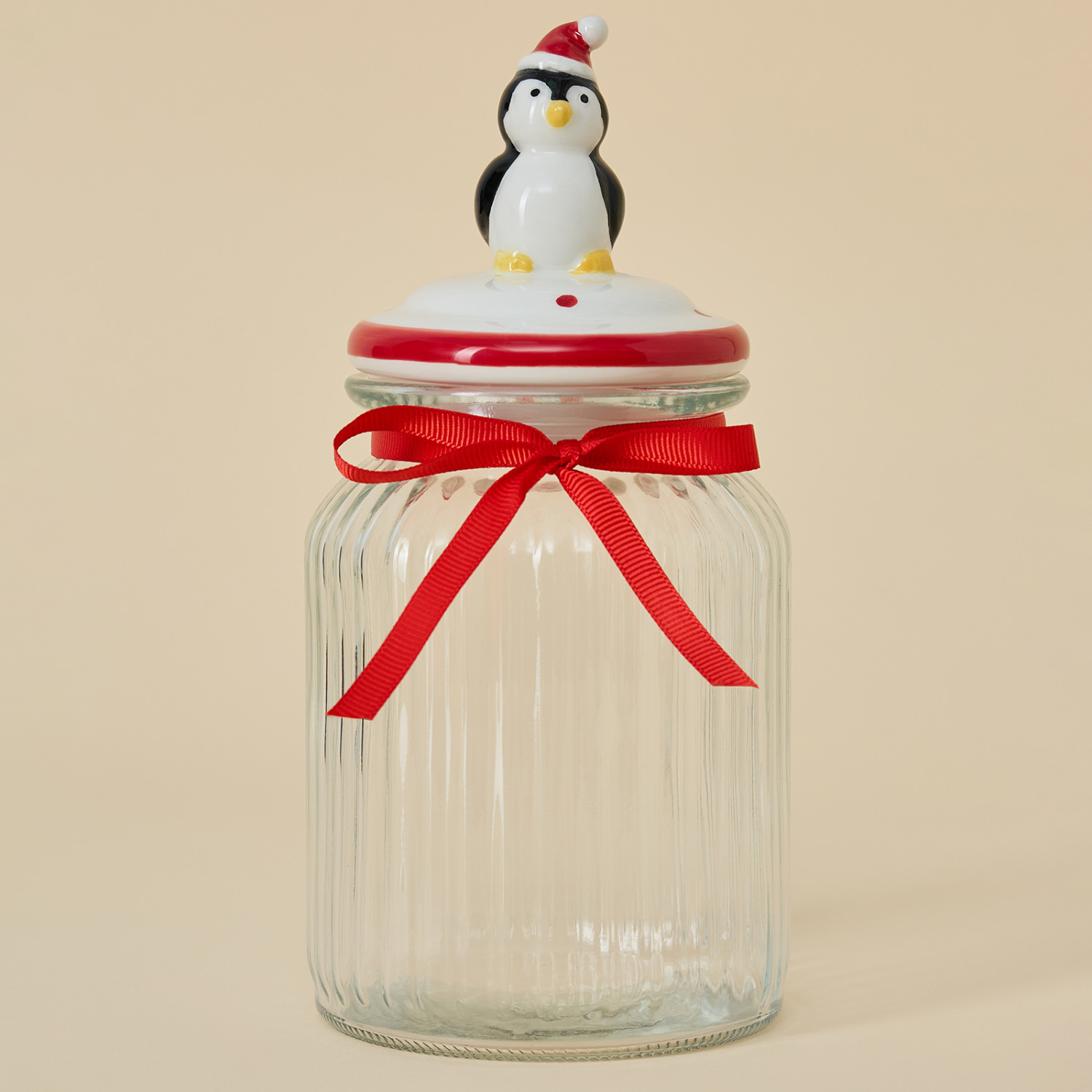 Емкость для хранения Рождественский джем/Christmas jam, пингвин - фото № 4