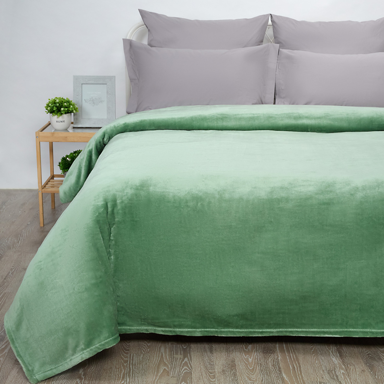 Плед Supersoft, мятный - фото № 4