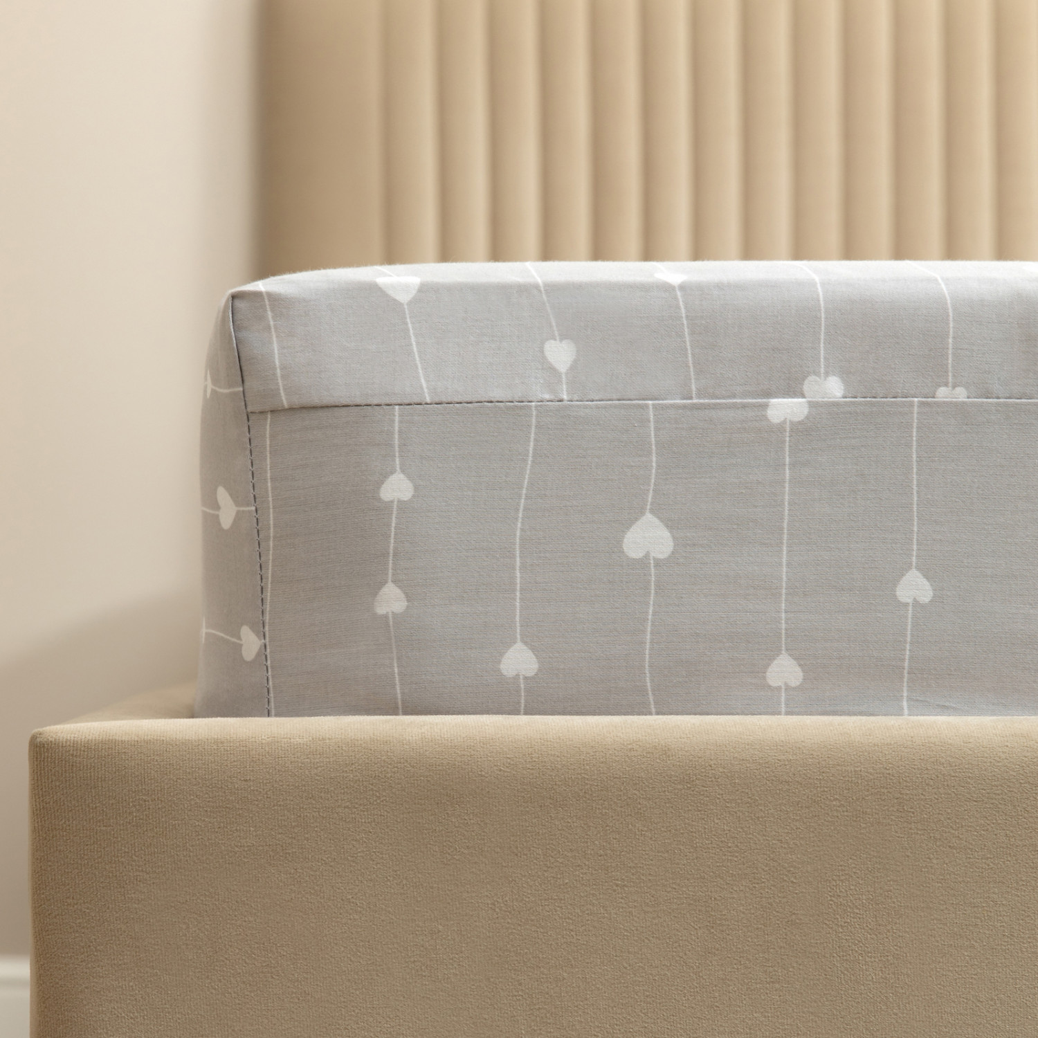 Простыня на резинке Серая романтика - фото № 2