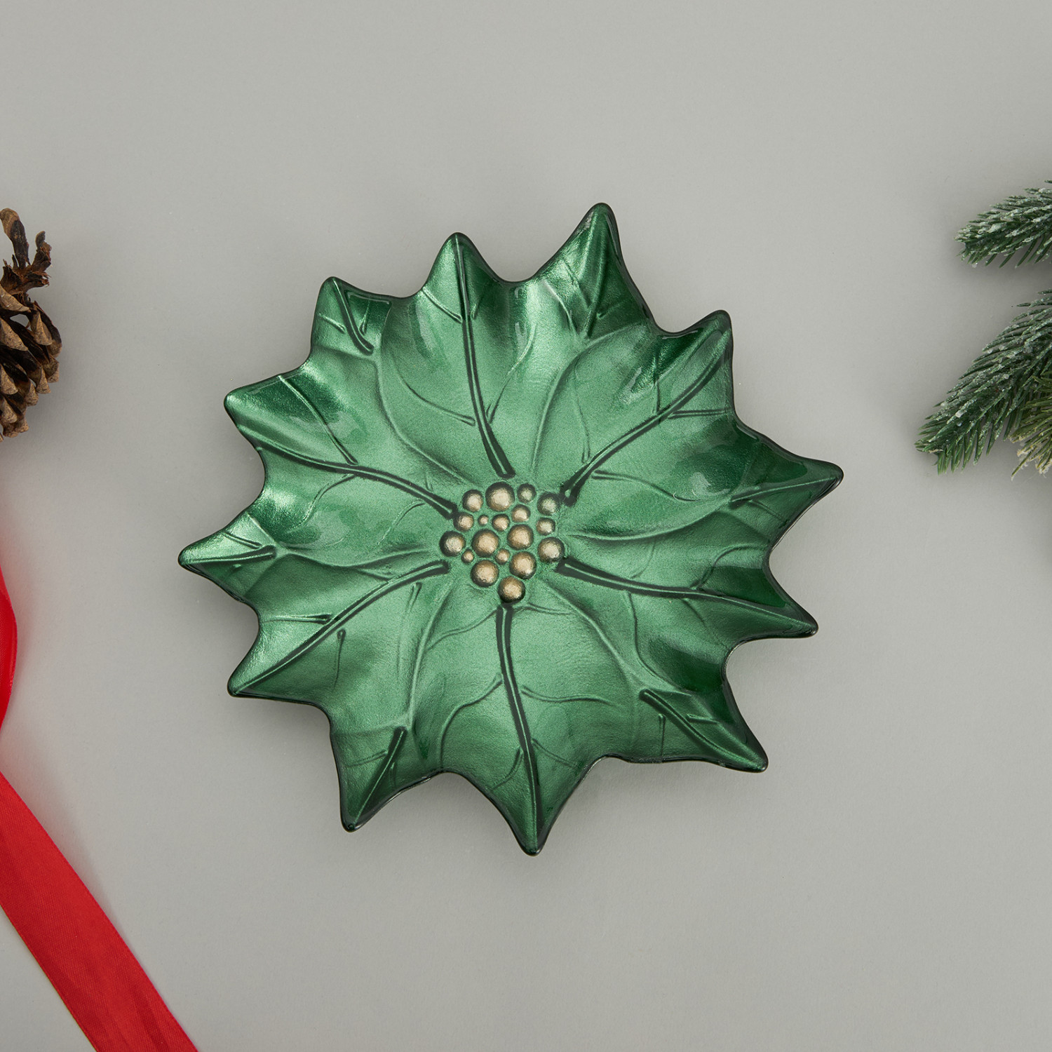 Блюдо Poinsettia II - фото № 4