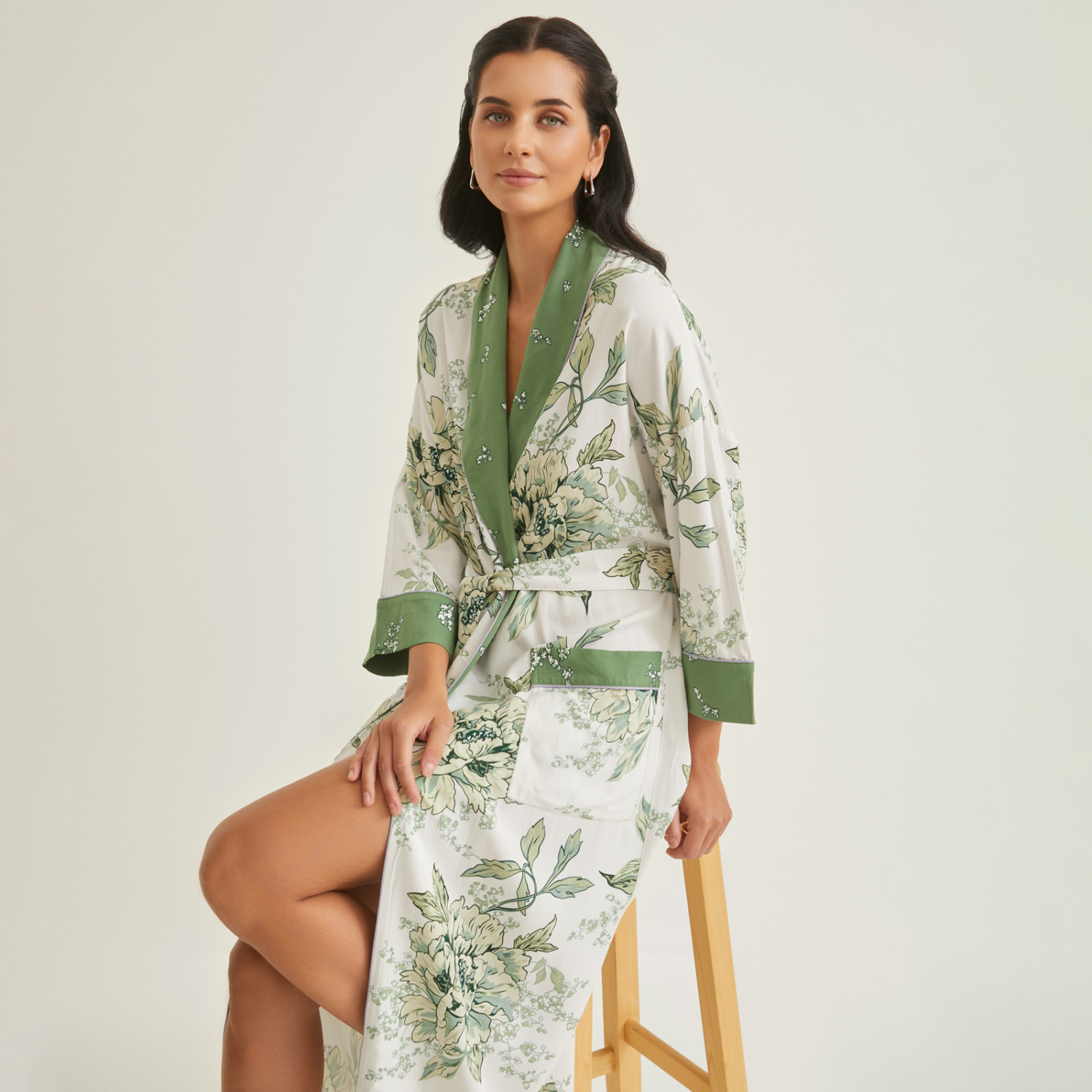 Халат Зеленый нефрит/Green Jade - фото № 6