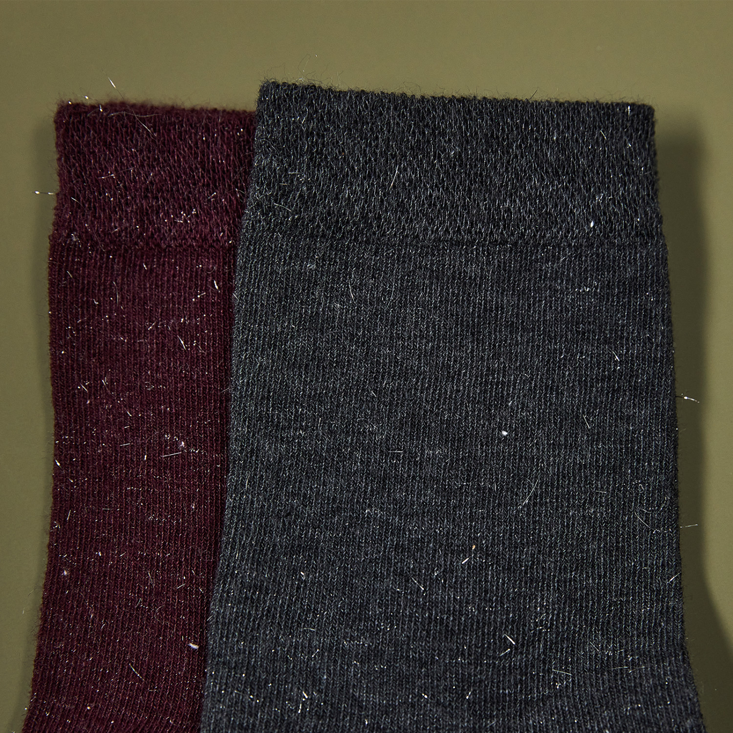 Носки Cozy Home, бордо/серый - фото № 4