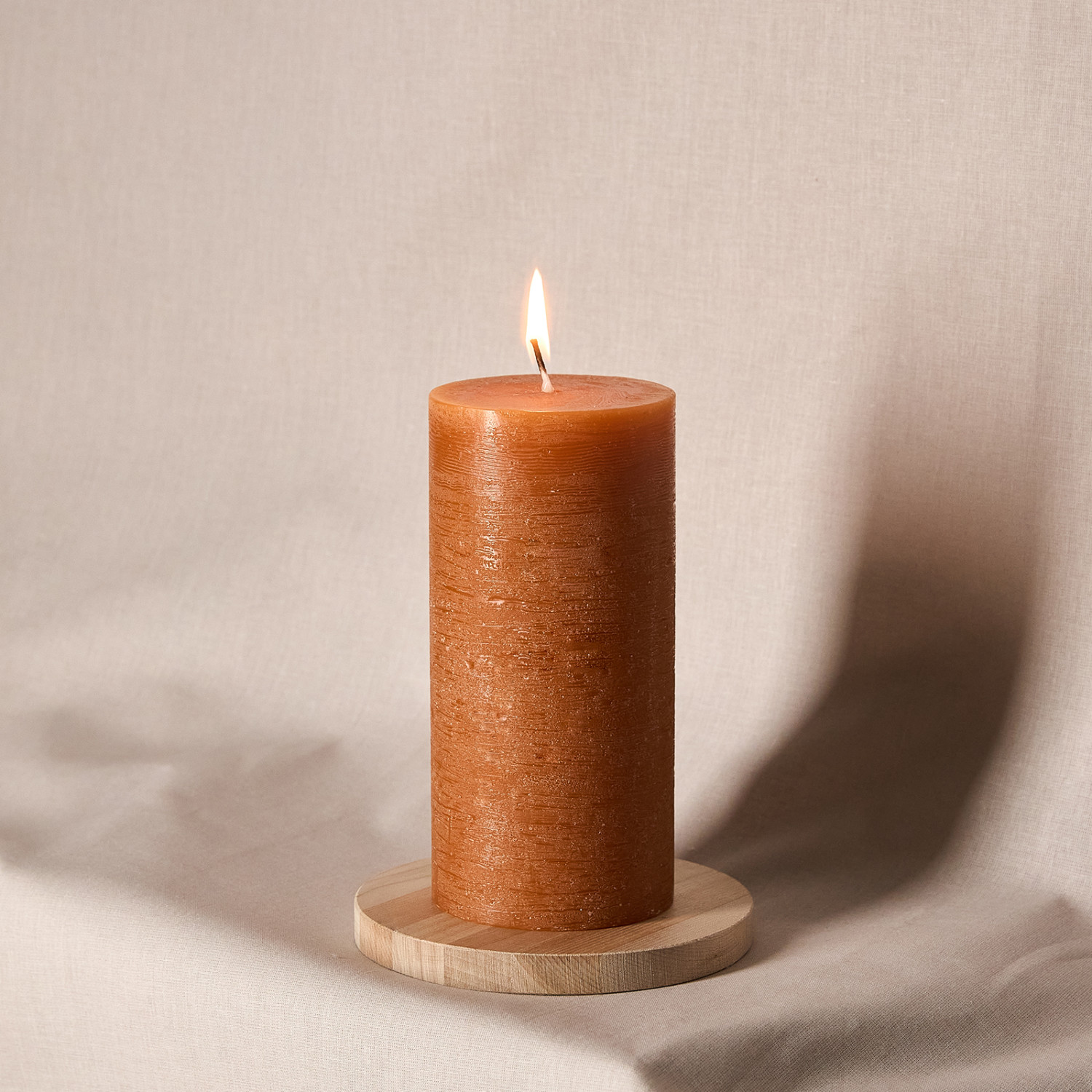Свеча Пламя/Fiamma классическая, охра - фото № 4