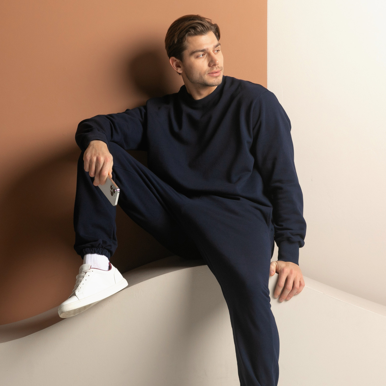 Свитшот Massimo men, синий - фото № 4