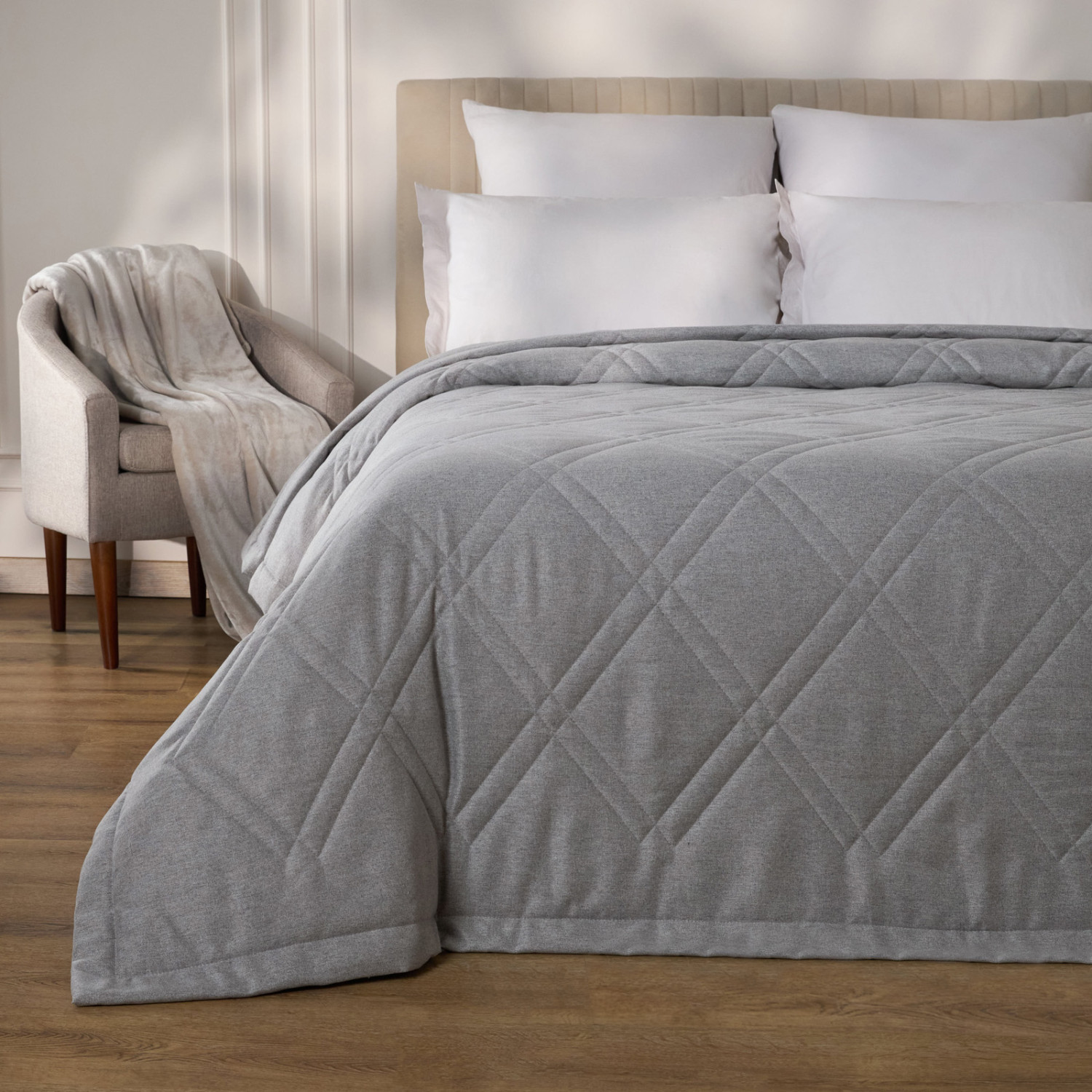 Покрывало Римская/Romana, серое