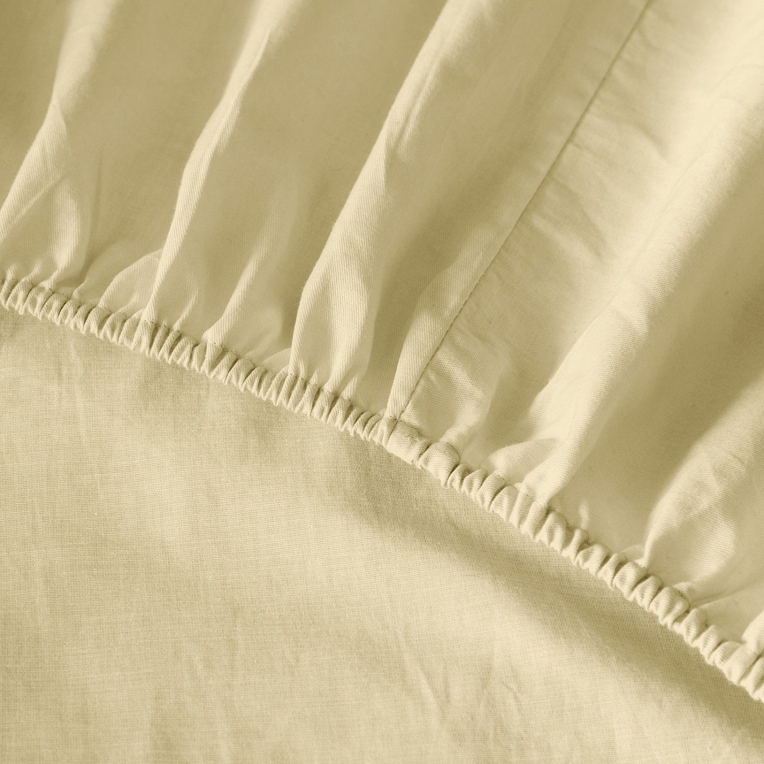 Простыня на резинке Ecru сатин 40968 - фото № 3