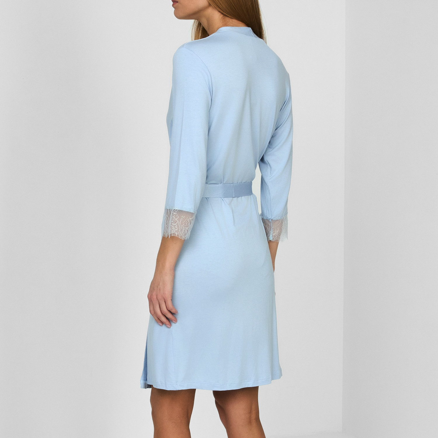 Халат Autumn, голубой I - фото № 4