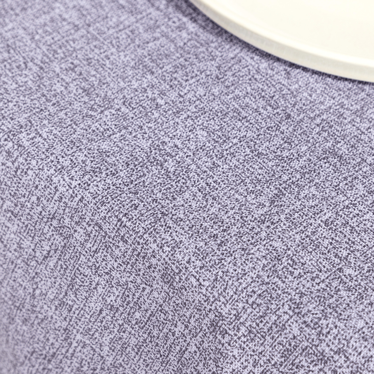 Скатерть круглая Fogliame фиолетовая - фото № 3