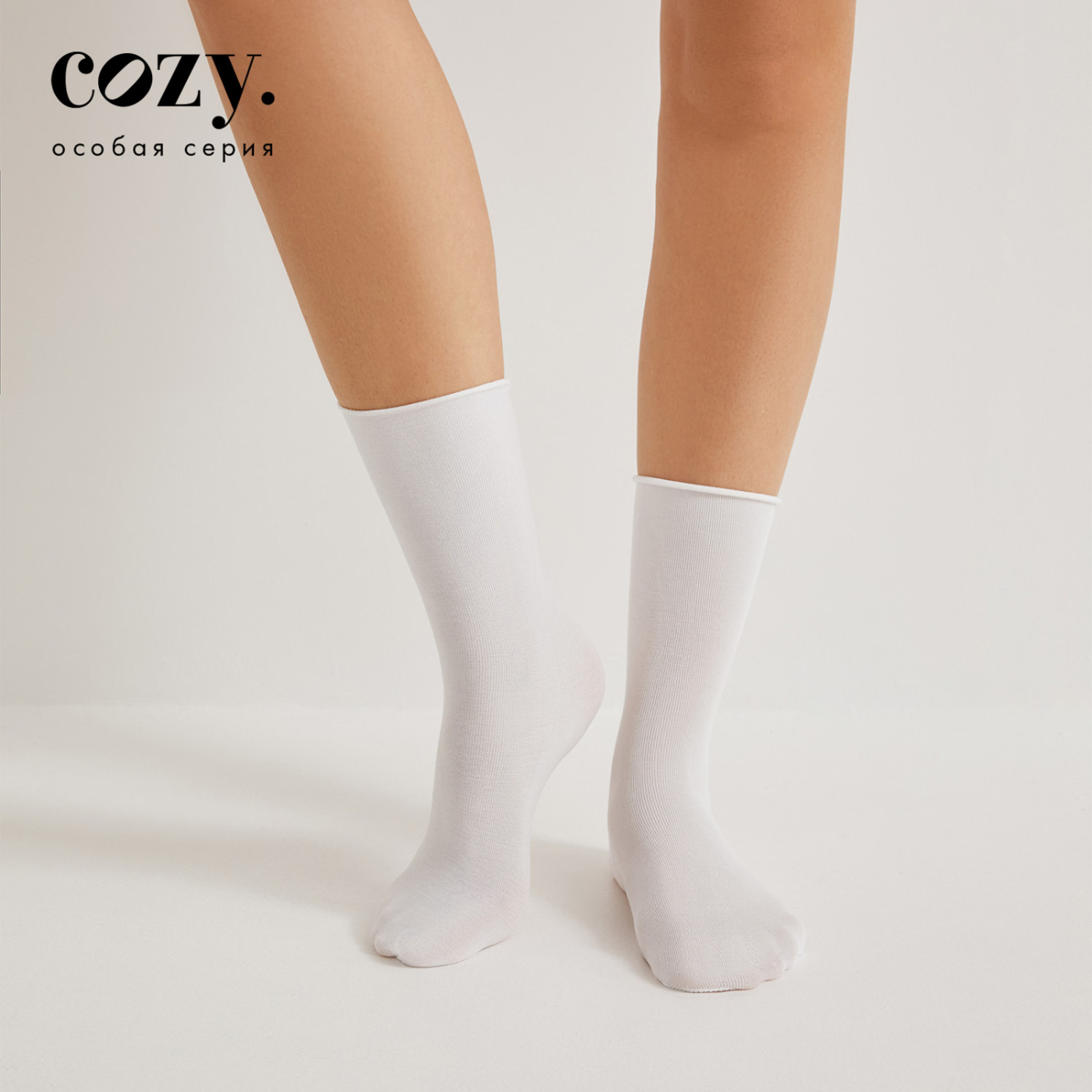 Носки Жаклин, сирень/белые - фото № 2