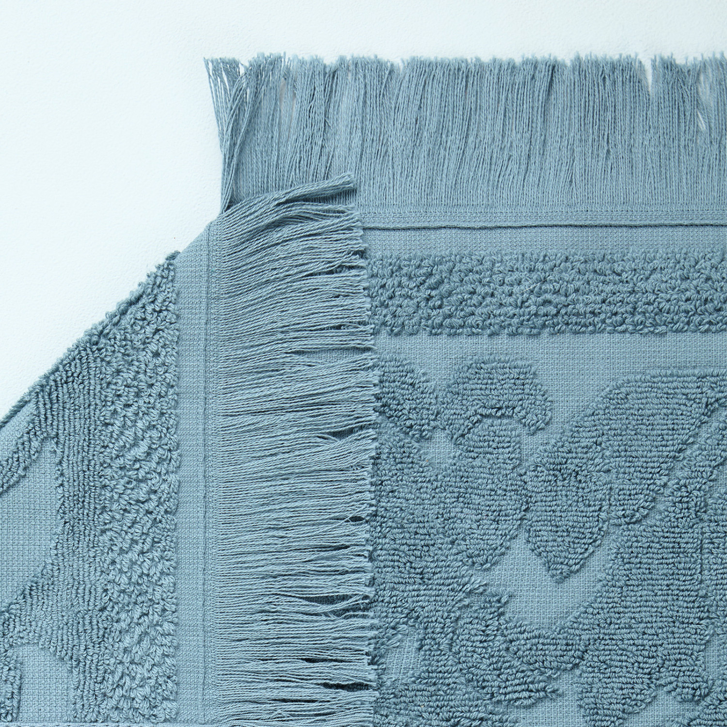 Полотенце махровое Maddalena, голубое - фото № 2