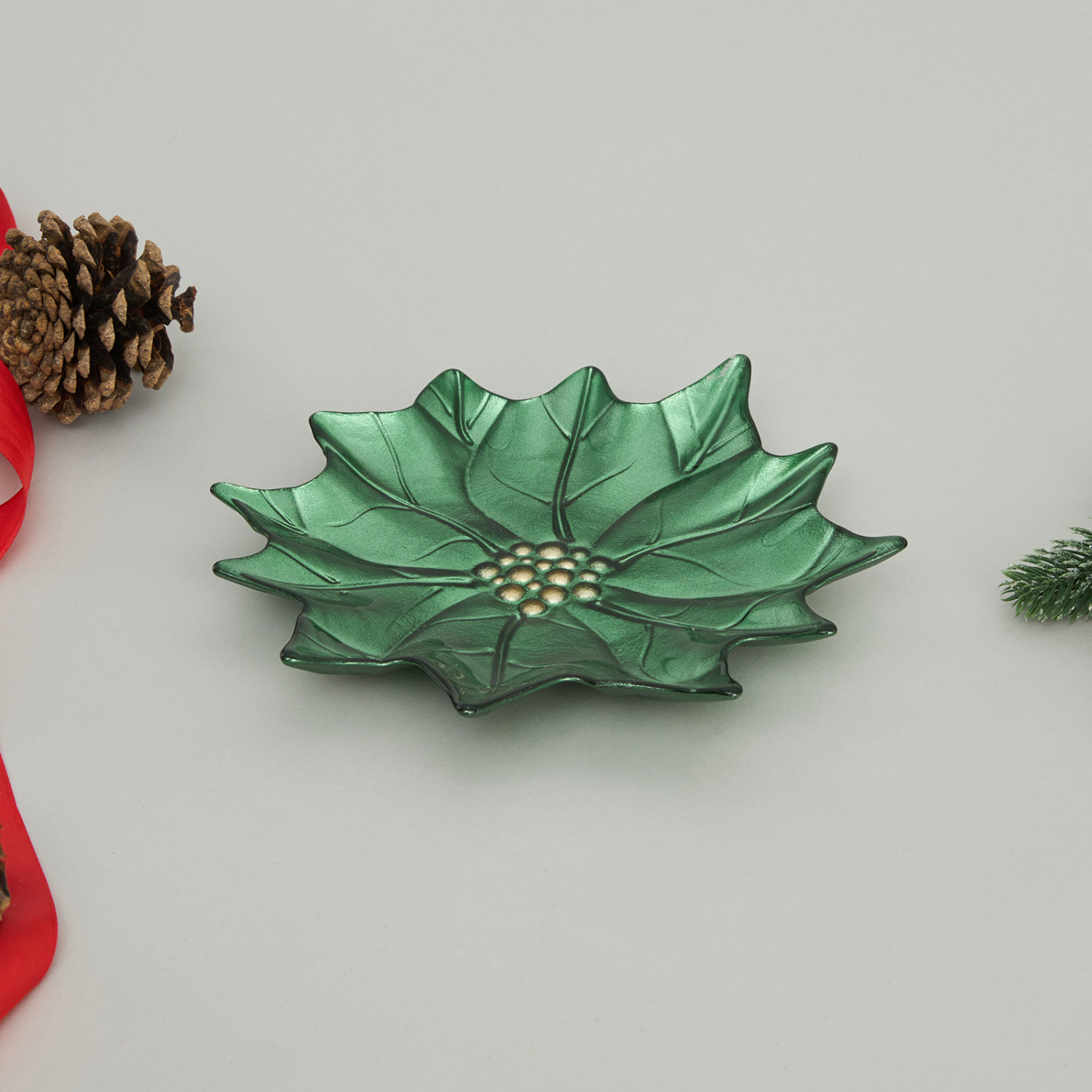 Блюдо Пуансеттия/Poinsettia II - фото № 5