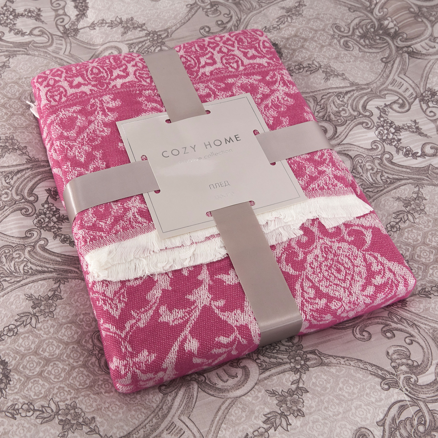 Плед Lamponi, розовый - фото № 6