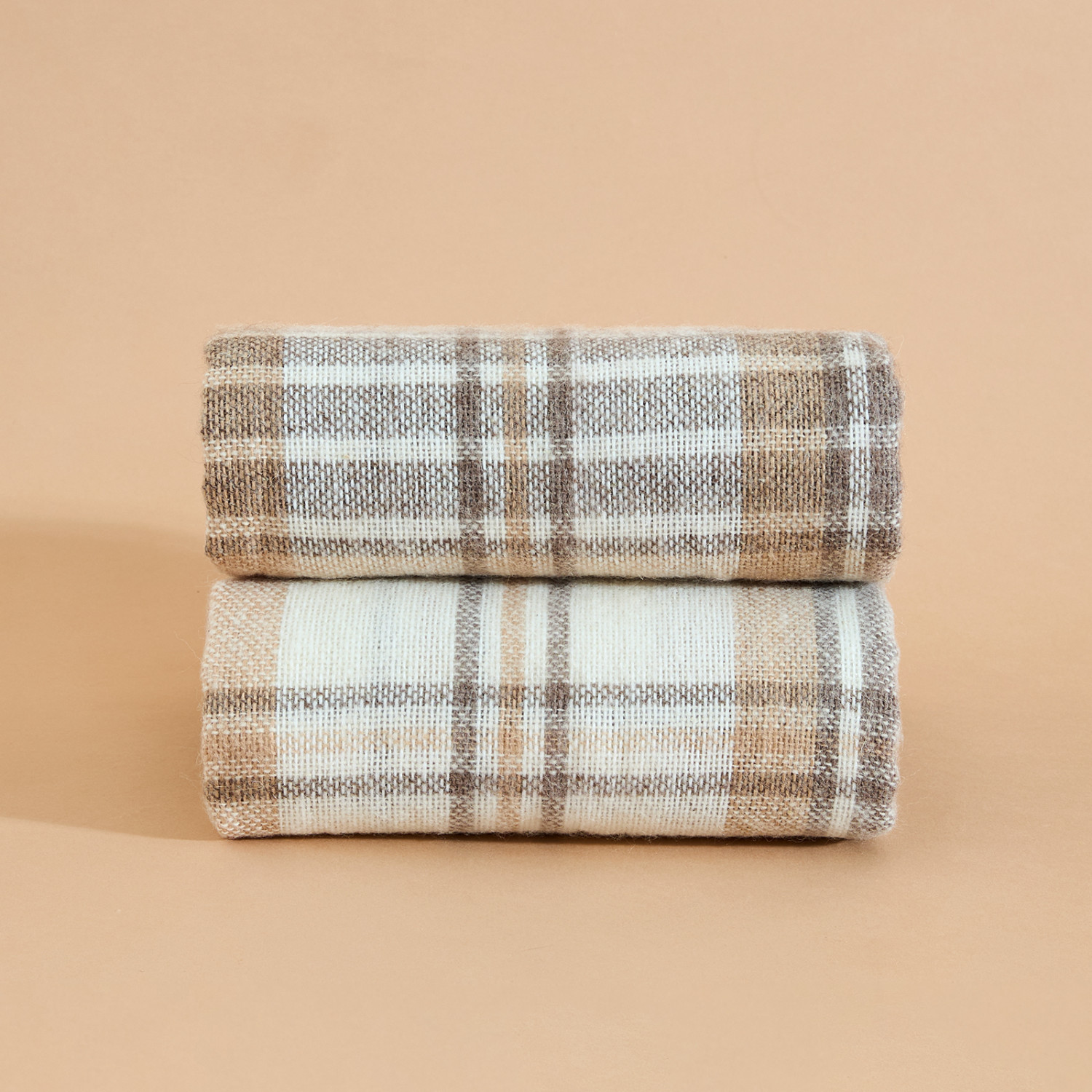 Плед Cellule, бежевый - фото № 8