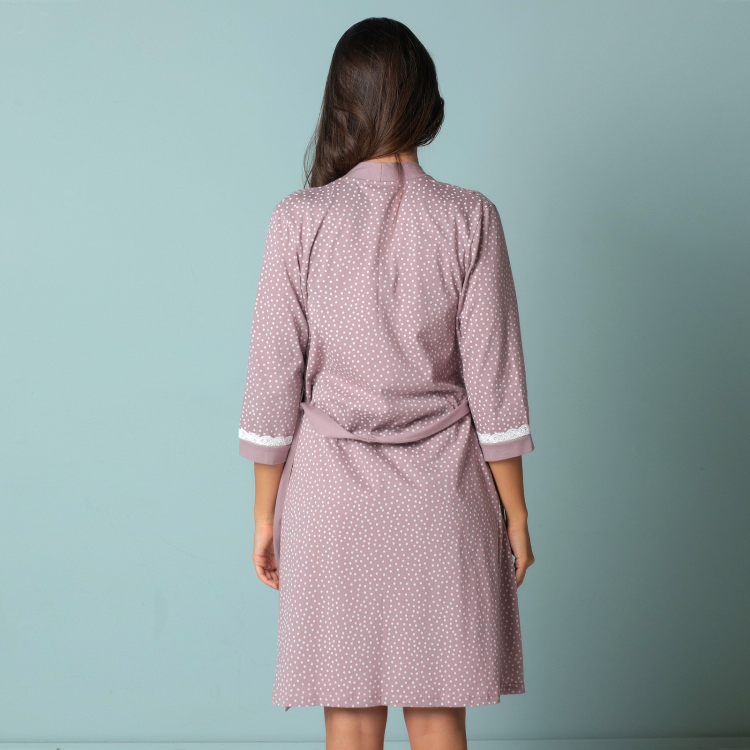 Халат Rose, розовый - фото № 2