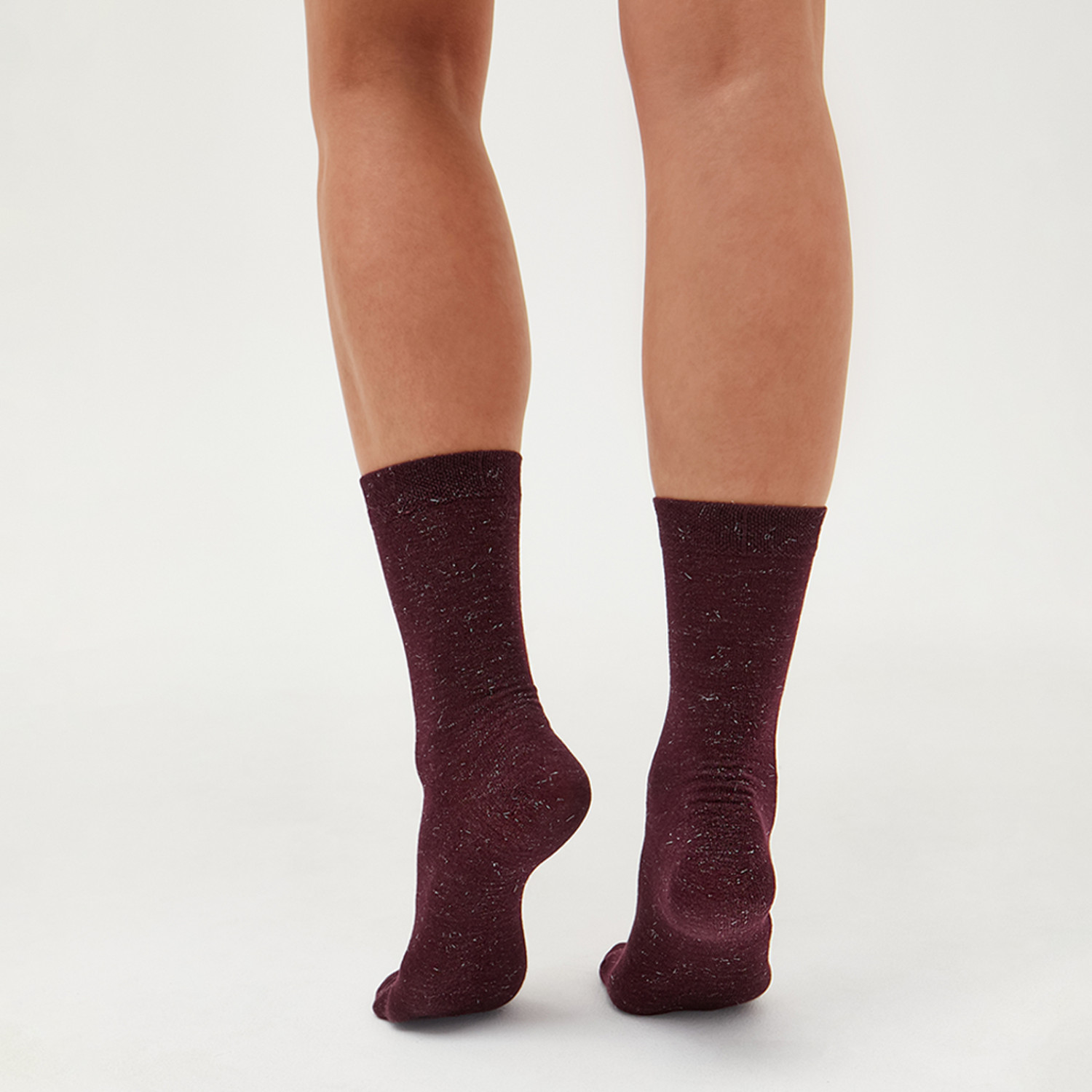 Носки Жанет, бордо/черные - фото № 10