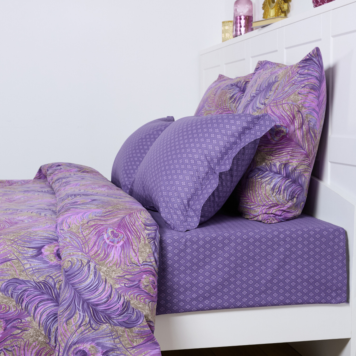 Постельное белье Pavone, сиреневое - фото № 13