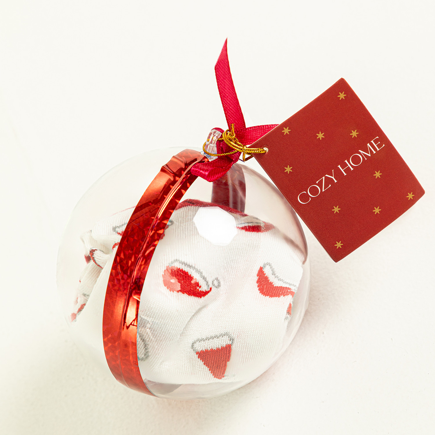 Носки в шарике Санта - фото № 3