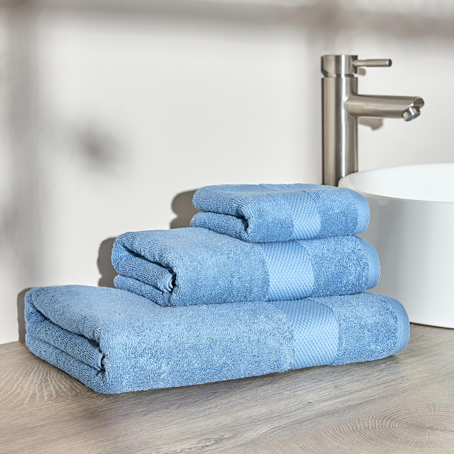 Полотенце махровое Gusto, голубое - фото № 7