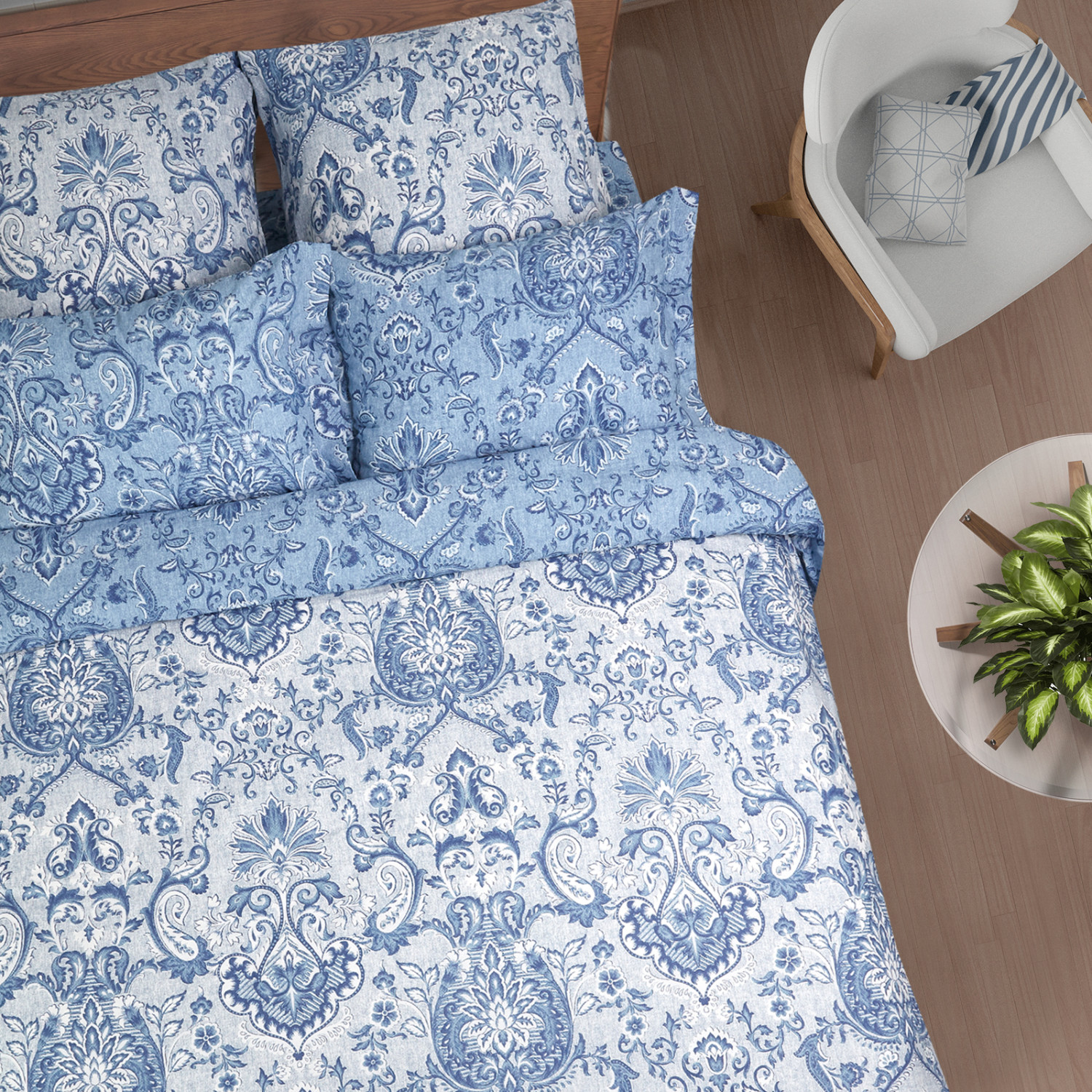 Постельное белье Mistero Blue (тубус) - фото № 3