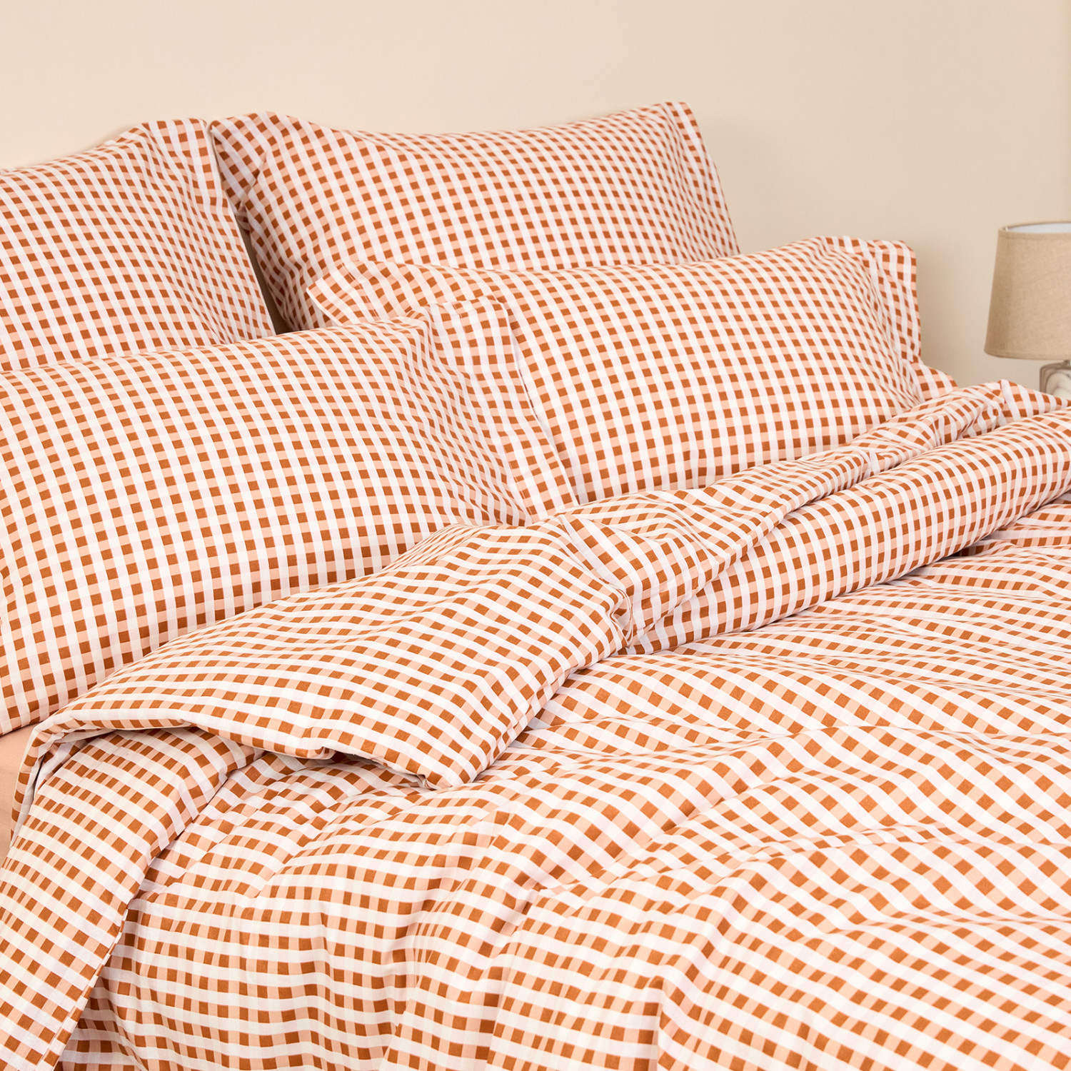 Постельное белье полукомплект Vichy, терракота - фото № 8