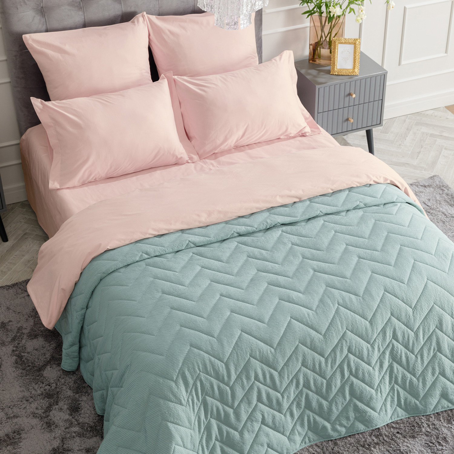 Покрывало Onde, зеленое - фото № 8